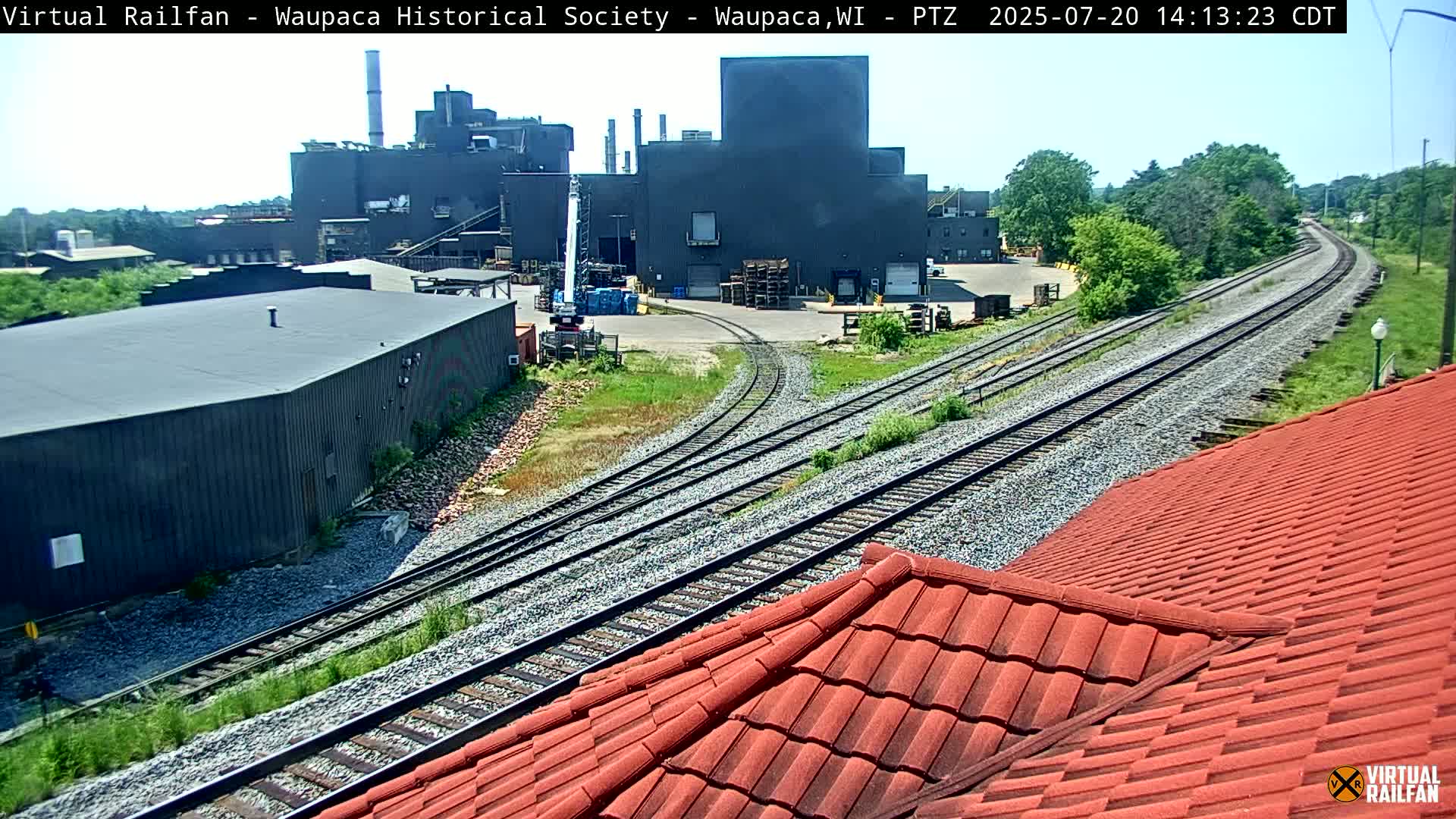 Waupaca City & Waupaca Train Station Live Cam - Waupaca, Waupaca County, Wisconsin, USA