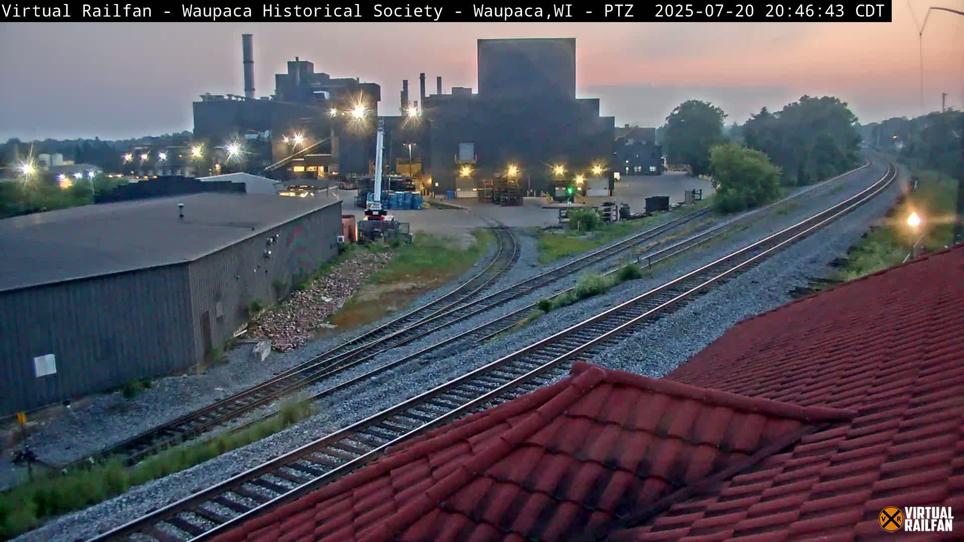 Waupaca City & Waupaca Train Station Live Cam - Waupaca, Waupaca County, Wisconsin, USA