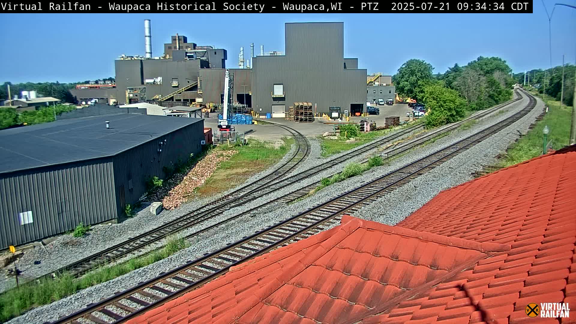 Waupaca City & Waupaca Train Station Live Cam - Waupaca, Waupaca County, Wisconsin, USA