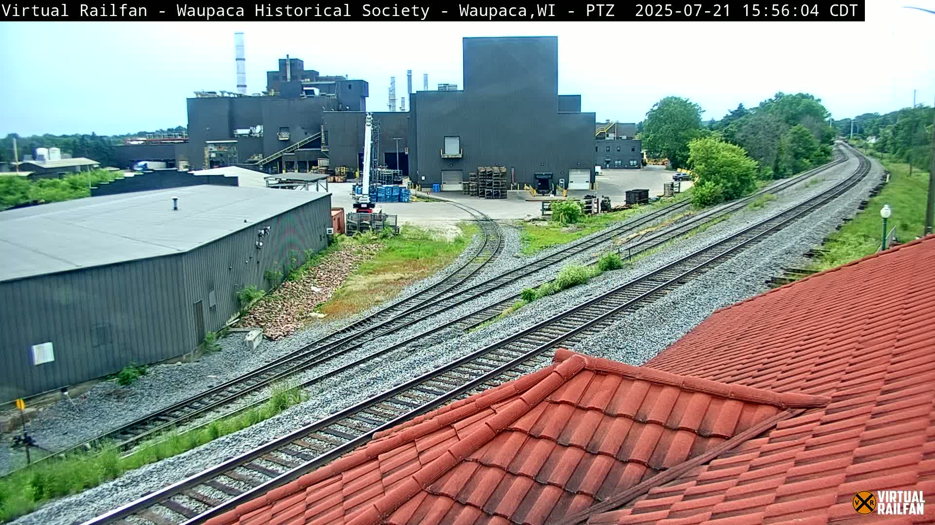 Waupaca City & Waupaca Train Station Live Cam - Waupaca, Waupaca County, Wisconsin, USA
