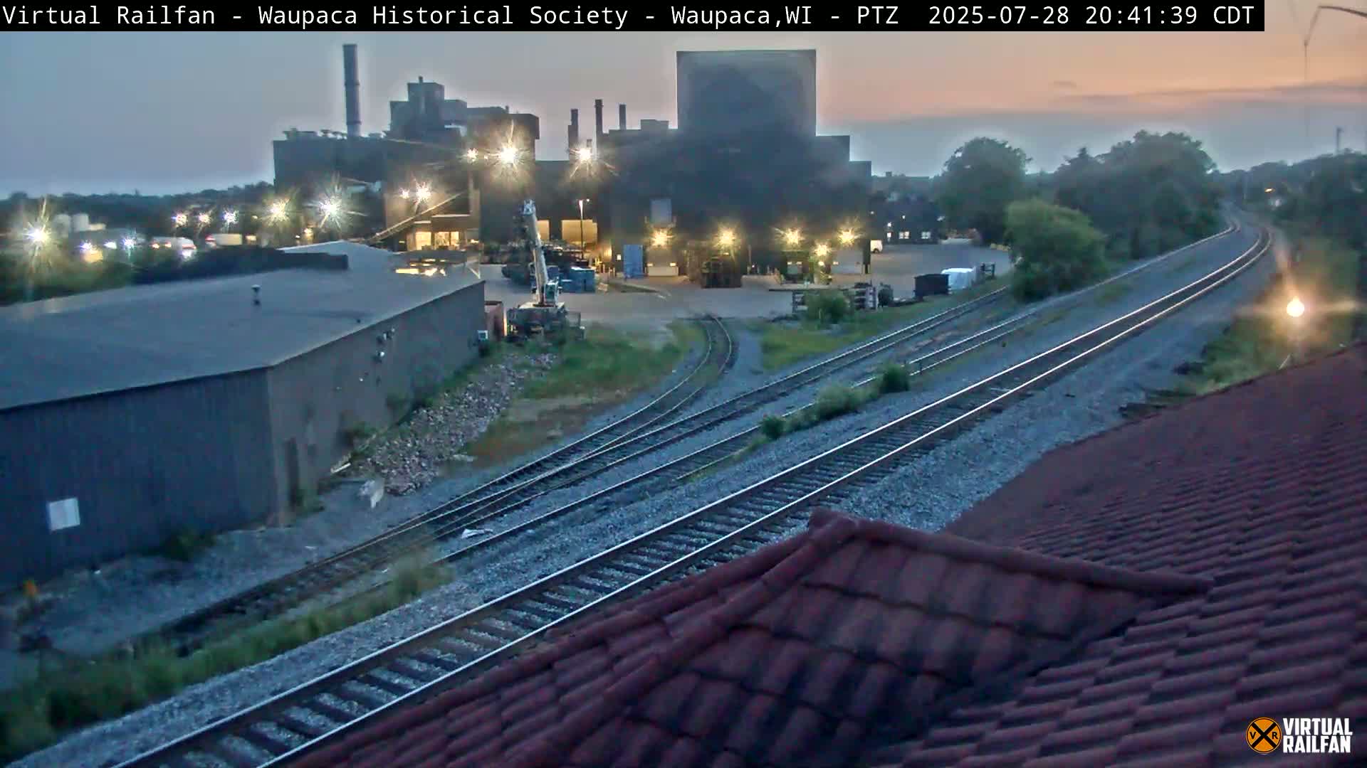 Waupaca City & Waupaca Train Station Live Cam - Waupaca, Waupaca County, Wisconsin, USA