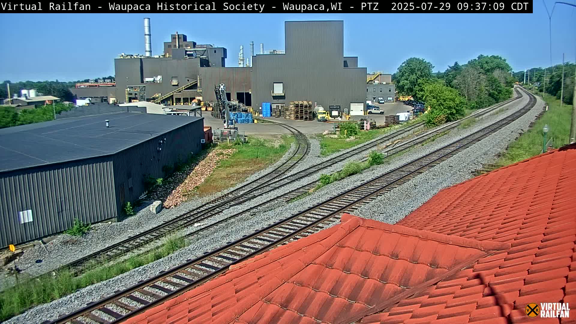 Waupaca City & Waupaca Train Station Live Cam - Waupaca, Waupaca County, Wisconsin, USA