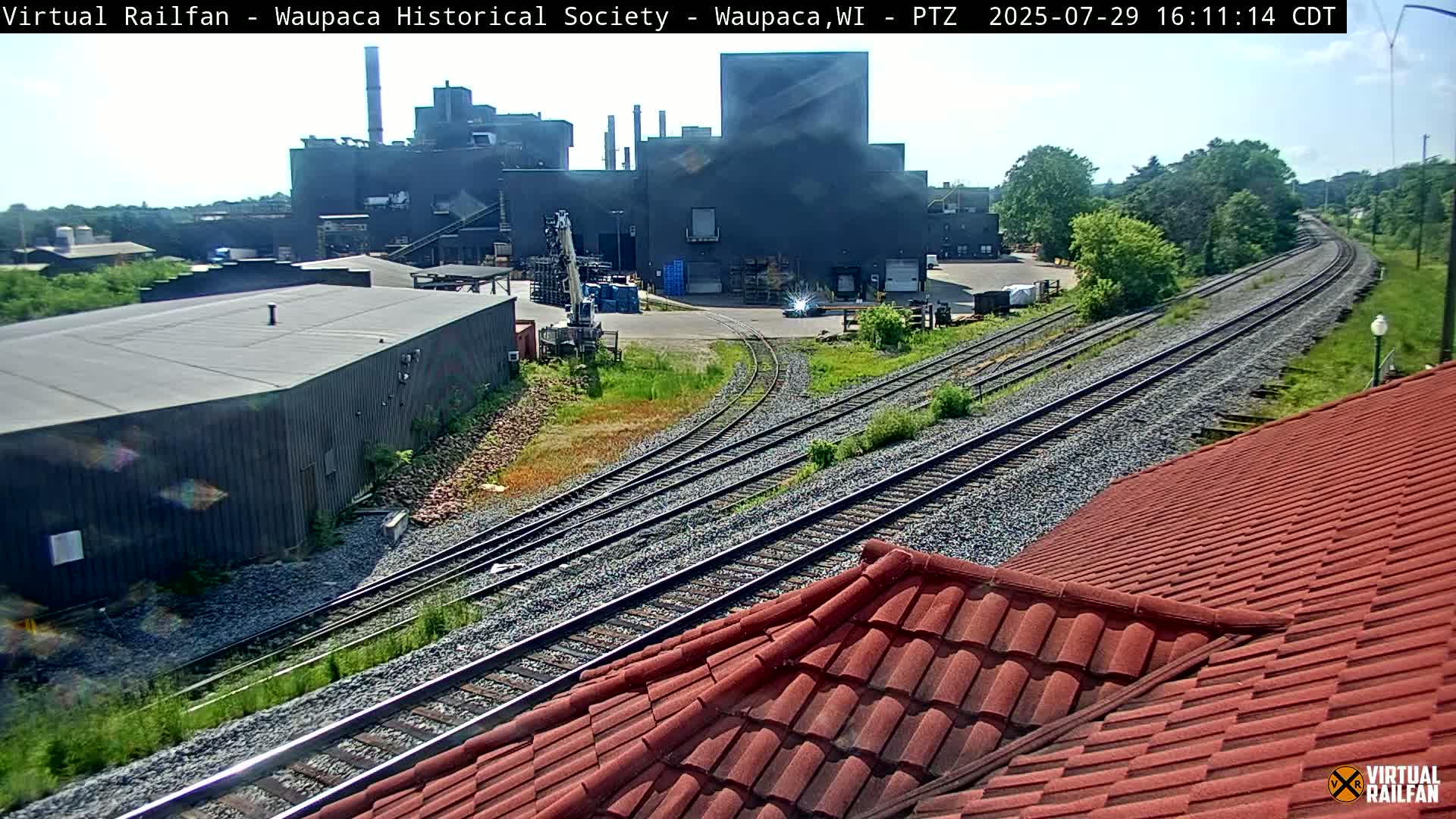Waupaca City & Waupaca Train Station Live Cam - Waupaca, Waupaca County, Wisconsin, USA