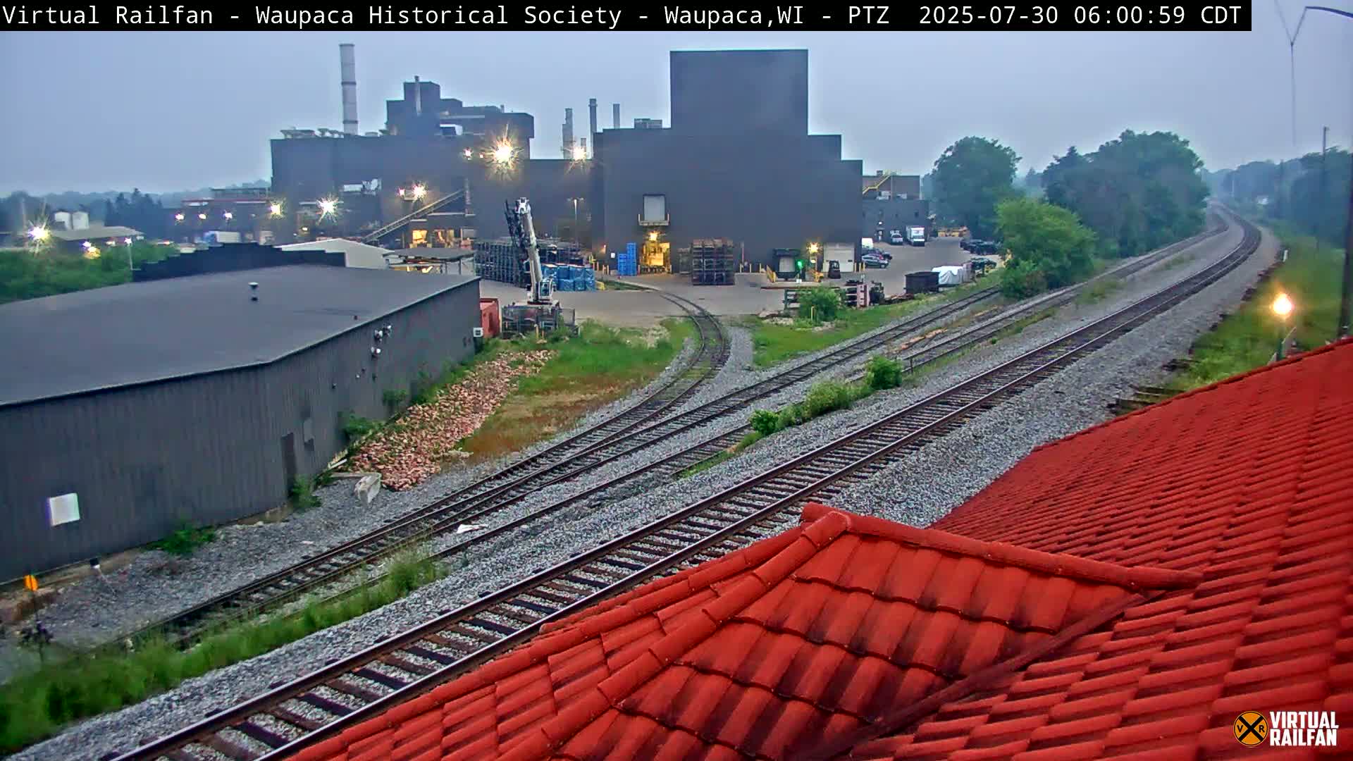 Waupaca City & Waupaca Train Station Live Cam - Waupaca, Waupaca County, Wisconsin, USA