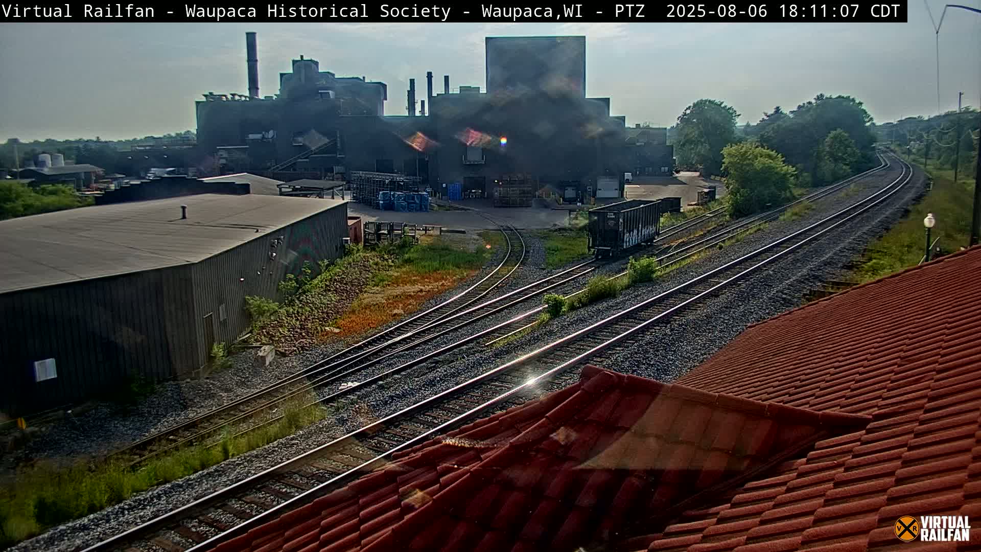 Waupaca City & Waupaca Train Station Live Cam - Waupaca, Waupaca County, Wisconsin, USA