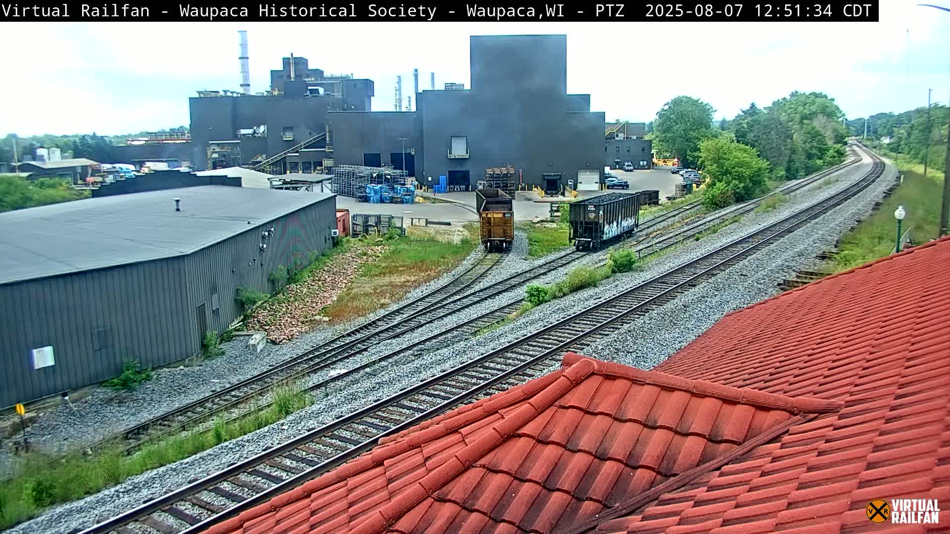 Waupaca City & Waupaca Train Station Live Cam - Waupaca, Waupaca County, Wisconsin, USA