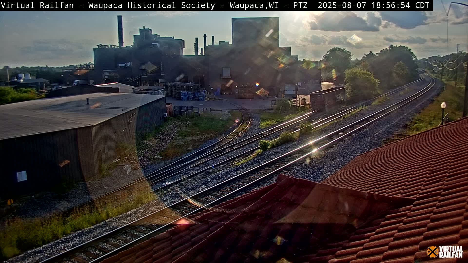 Waupaca City & Waupaca Train Station Live Cam - Waupaca, Waupaca County, Wisconsin, USA
