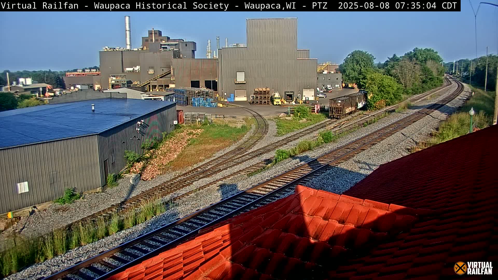 Waupaca City & Waupaca Train Station Live Cam - Waupaca, Waupaca County, Wisconsin, USA