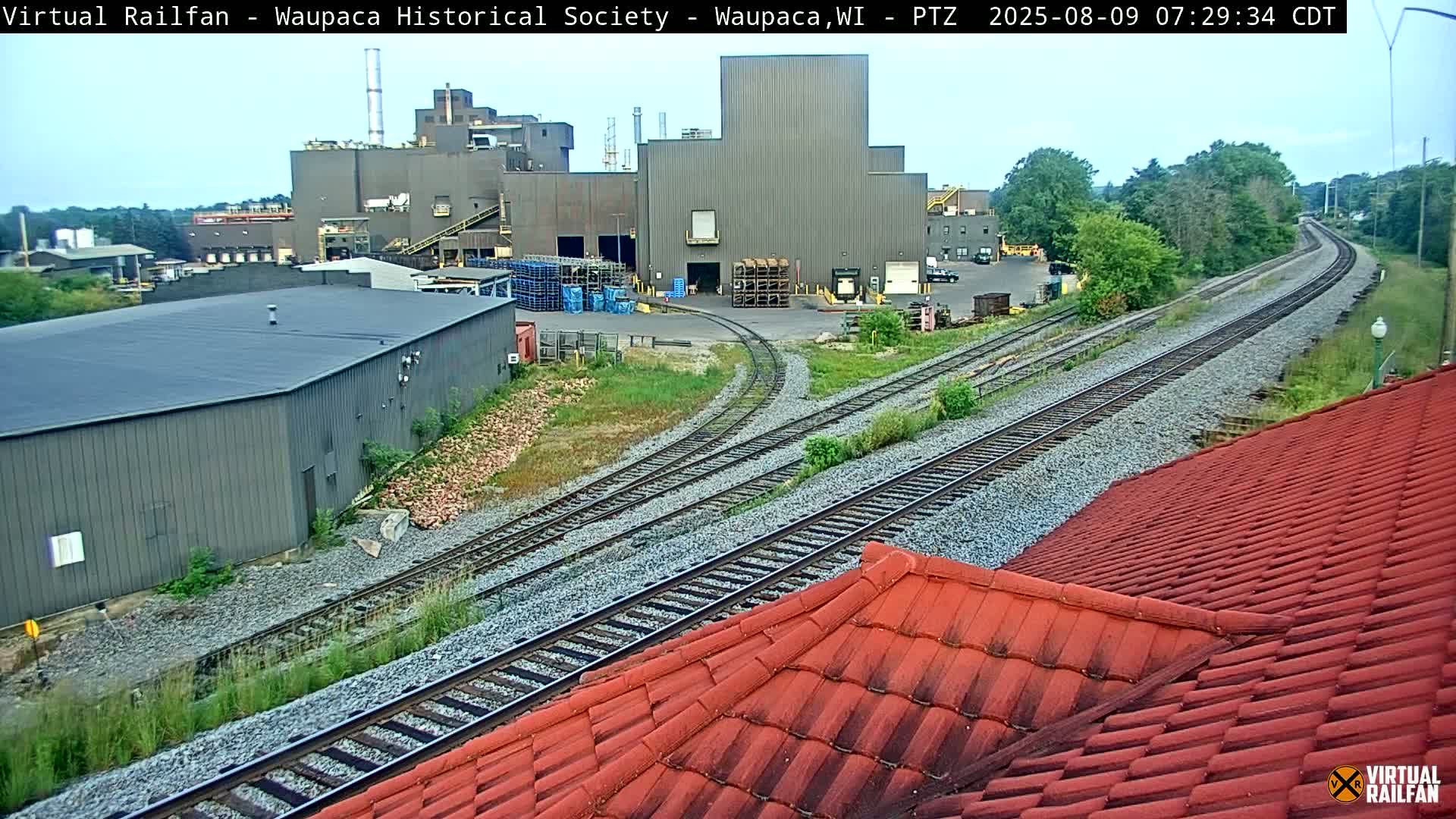 Waupaca City & Waupaca Train Station Live Cam - Waupaca, Waupaca County, Wisconsin, USA