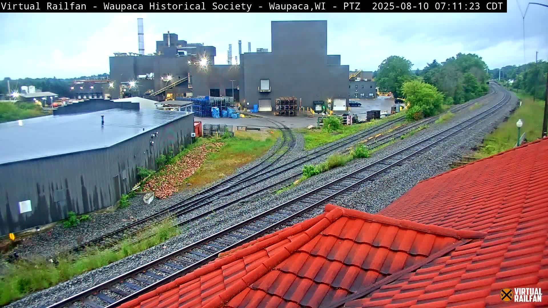 Waupaca City & Waupaca Train Station Live Cam - Waupaca, Waupaca County, Wisconsin, USA