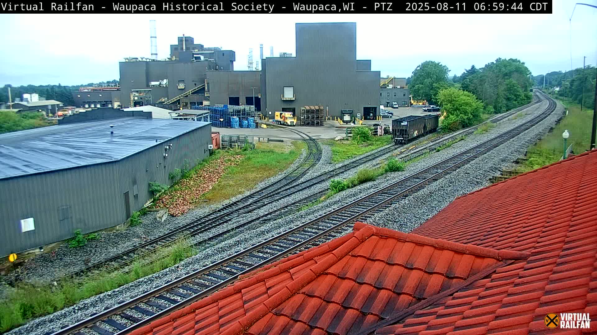 Waupaca City & Waupaca Train Station Live Cam - Waupaca, Waupaca County, Wisconsin, USA