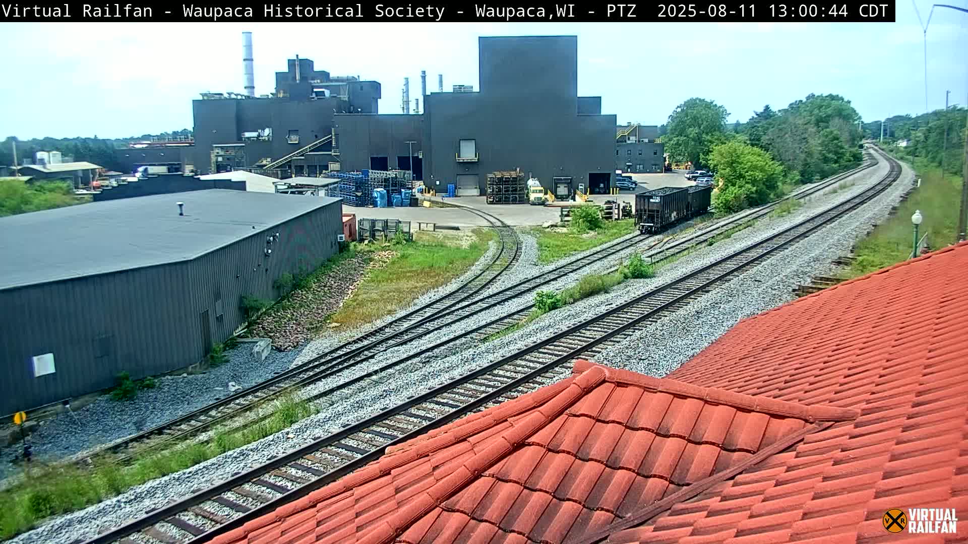 Waupaca City & Waupaca Train Station Live Cam - Waupaca, Waupaca County, Wisconsin, USA