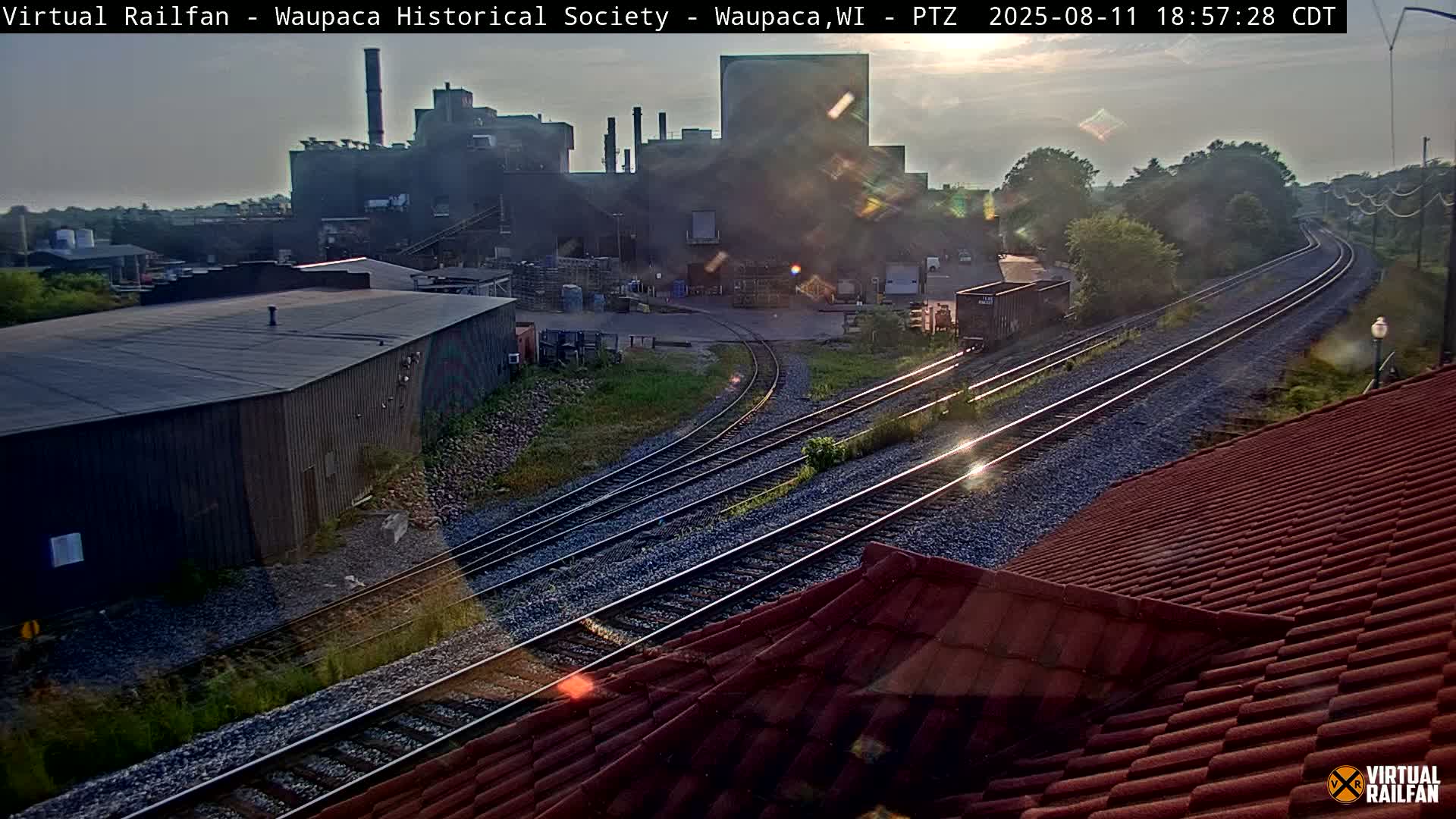 Waupaca City & Waupaca Train Station Live Cam - Waupaca, Waupaca County, Wisconsin, USA