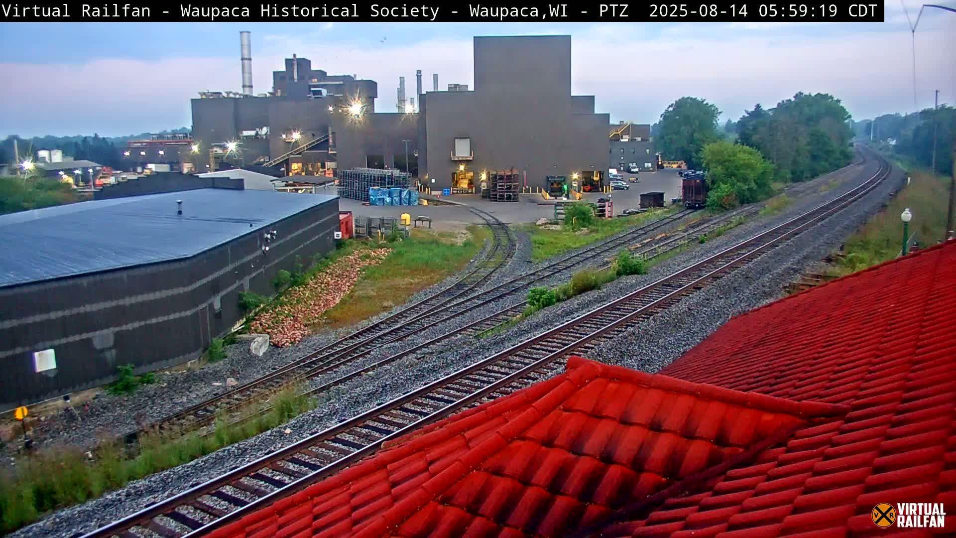 Waupaca City & Waupaca Train Station Live Cam - Waupaca, Waupaca County, Wisconsin, USA