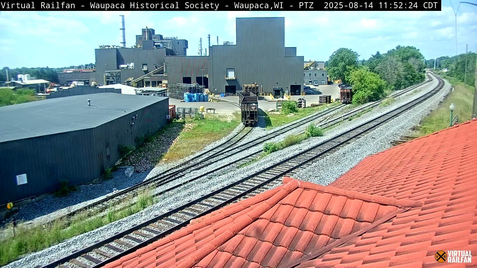 Waupaca City & Waupaca Train Station Live Cam - Waupaca, Waupaca County, Wisconsin, USA