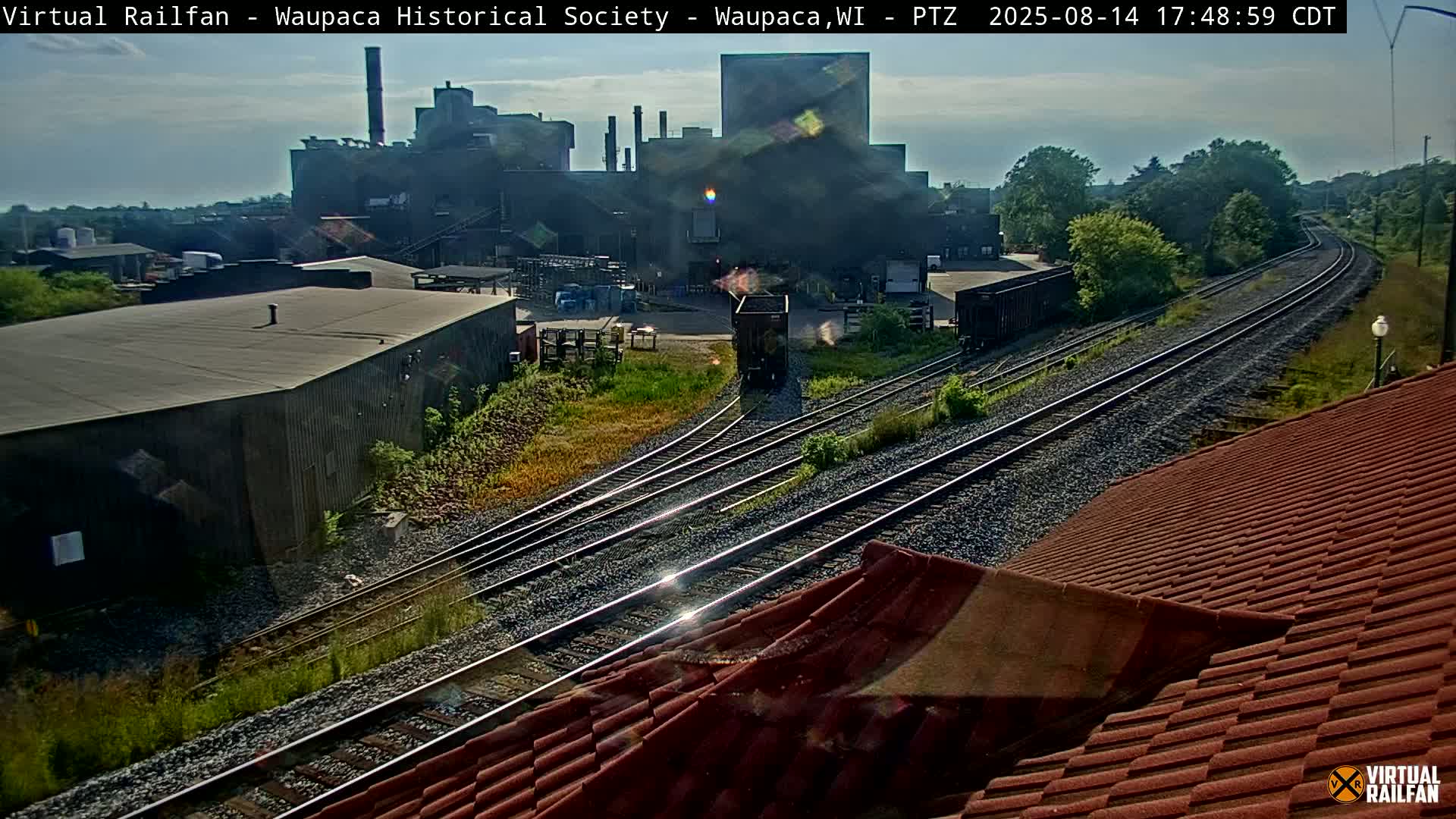 Waupaca City & Waupaca Train Station Live Cam - Waupaca, Waupaca County, Wisconsin, USA