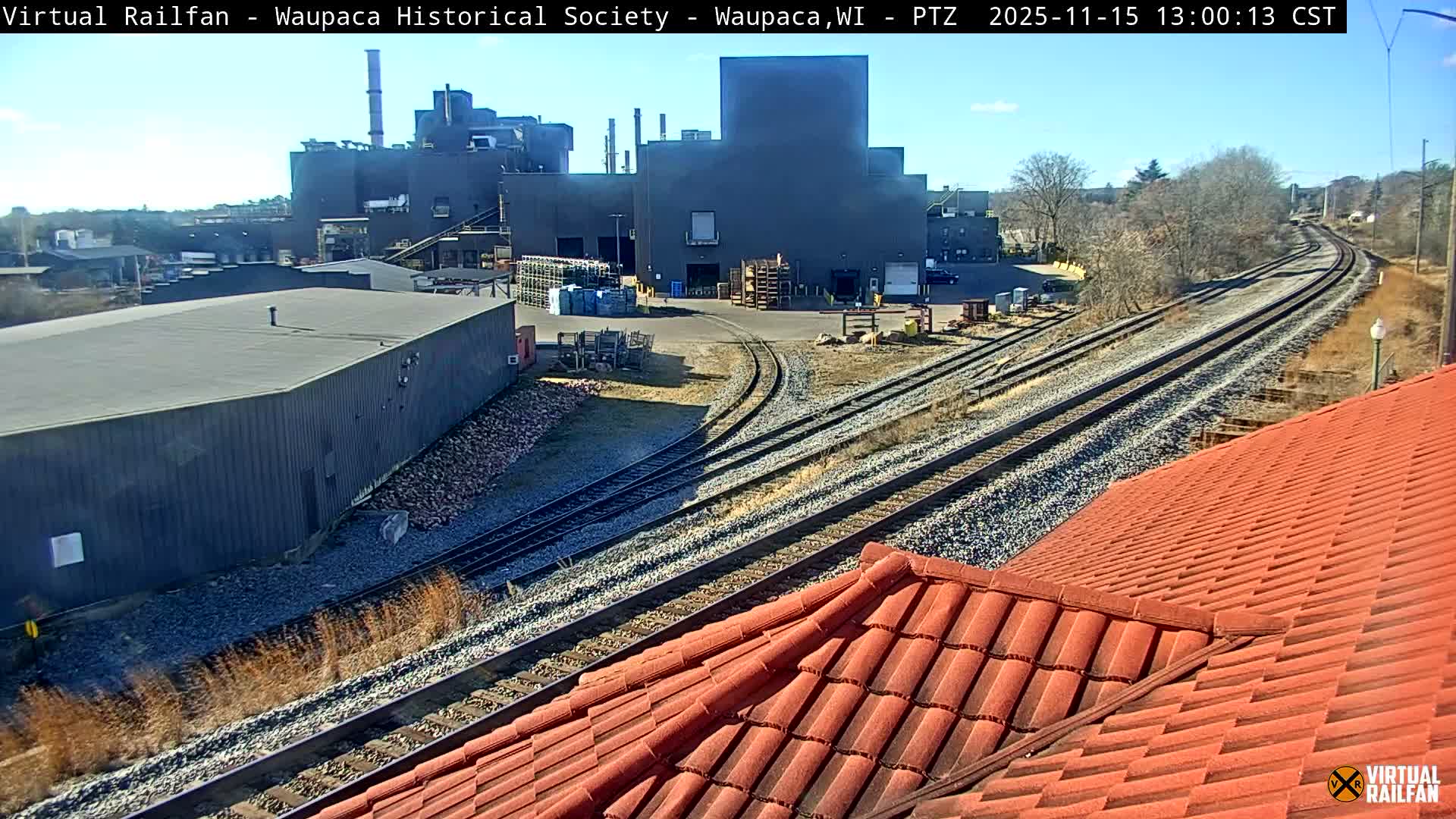 Waupaca City & Waupaca Train Station Live Cam - Waupaca, Waupaca County, Wisconsin, USA