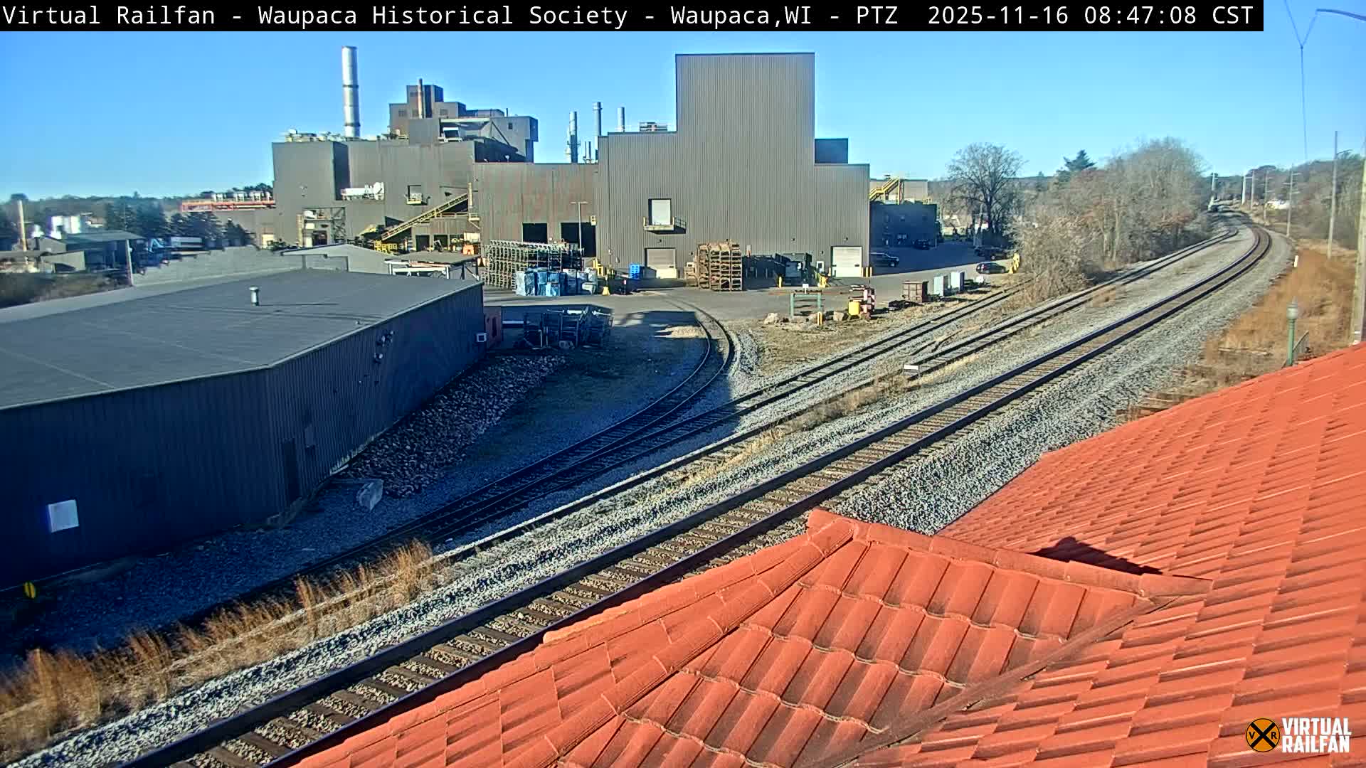 Waupaca City & Waupaca Train Station Live Cam - Waupaca, Waupaca County, Wisconsin, USA