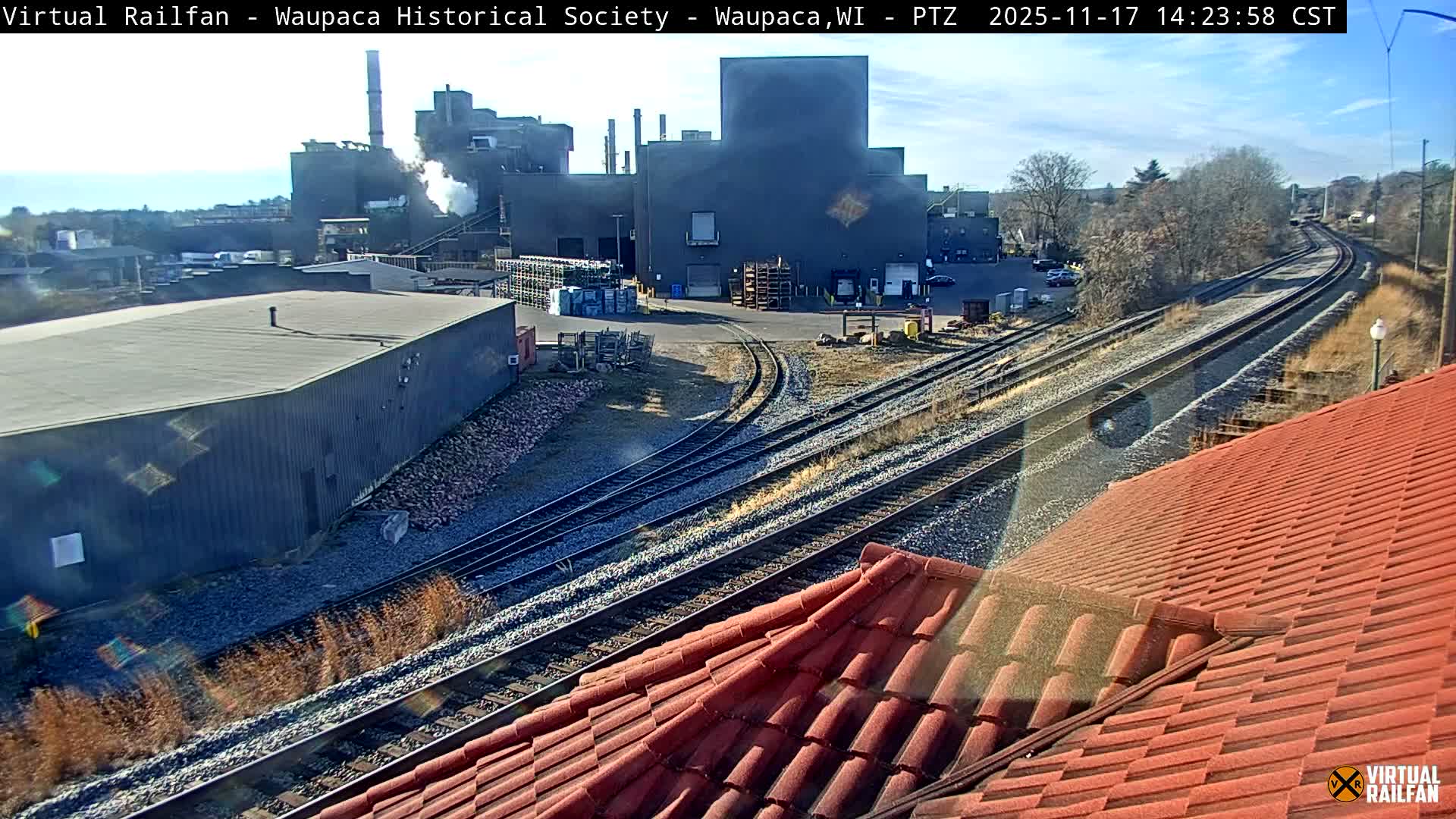 Waupaca City & Waupaca Train Station Live Cam - Waupaca, Waupaca County, Wisconsin, USA