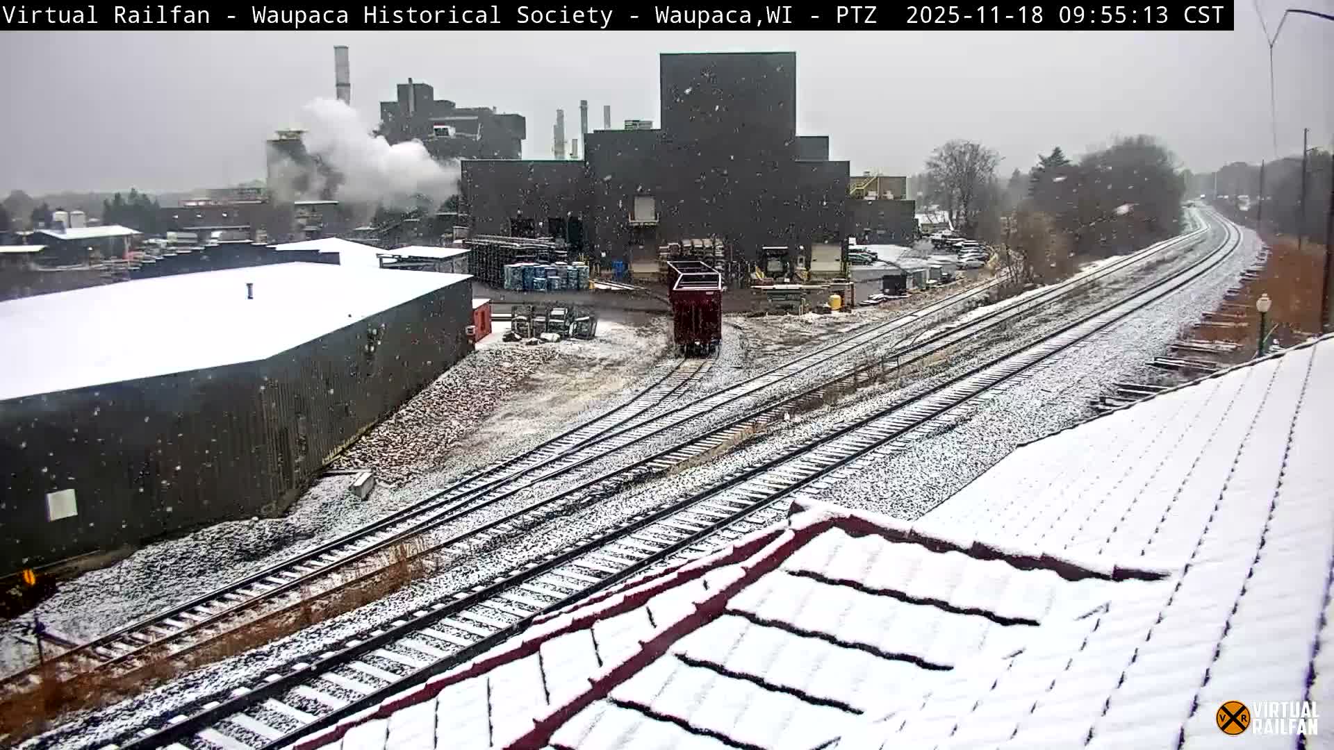 Waupaca City & Waupaca Train Station Live Cam - Waupaca, Waupaca County, Wisconsin, USA