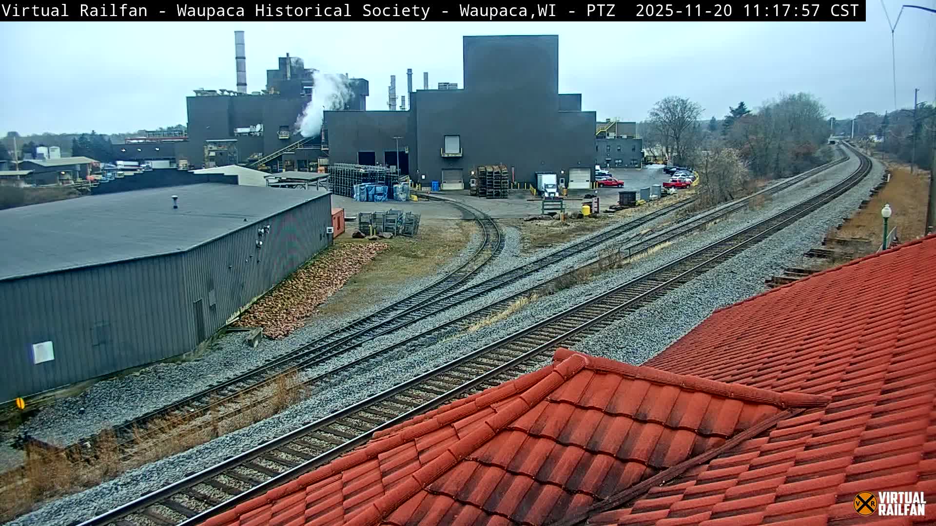 Waupaca City & Waupaca Train Station Live Cam - Waupaca, Waupaca County, Wisconsin, USA