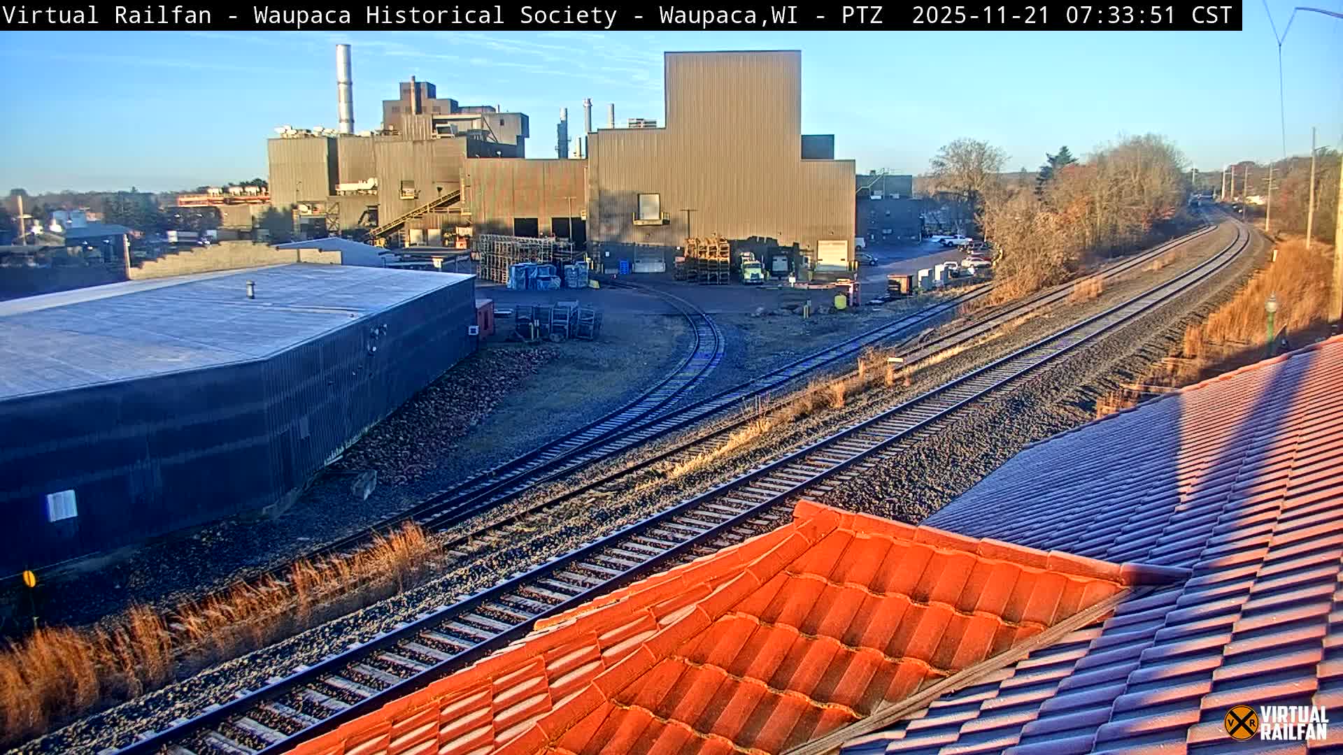 Waupaca City & Waupaca Train Station Live Cam - Waupaca, Waupaca County, Wisconsin, USA