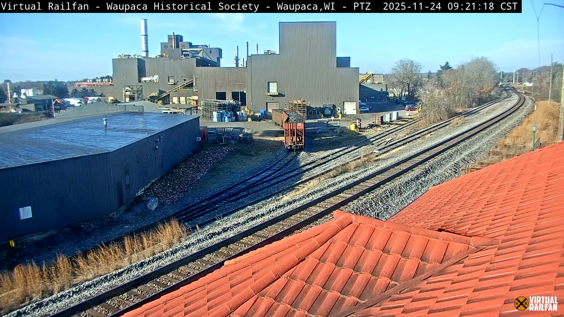 Waupaca City & Waupaca Train Station Live Cam - Waupaca, Waupaca County, Wisconsin, USA