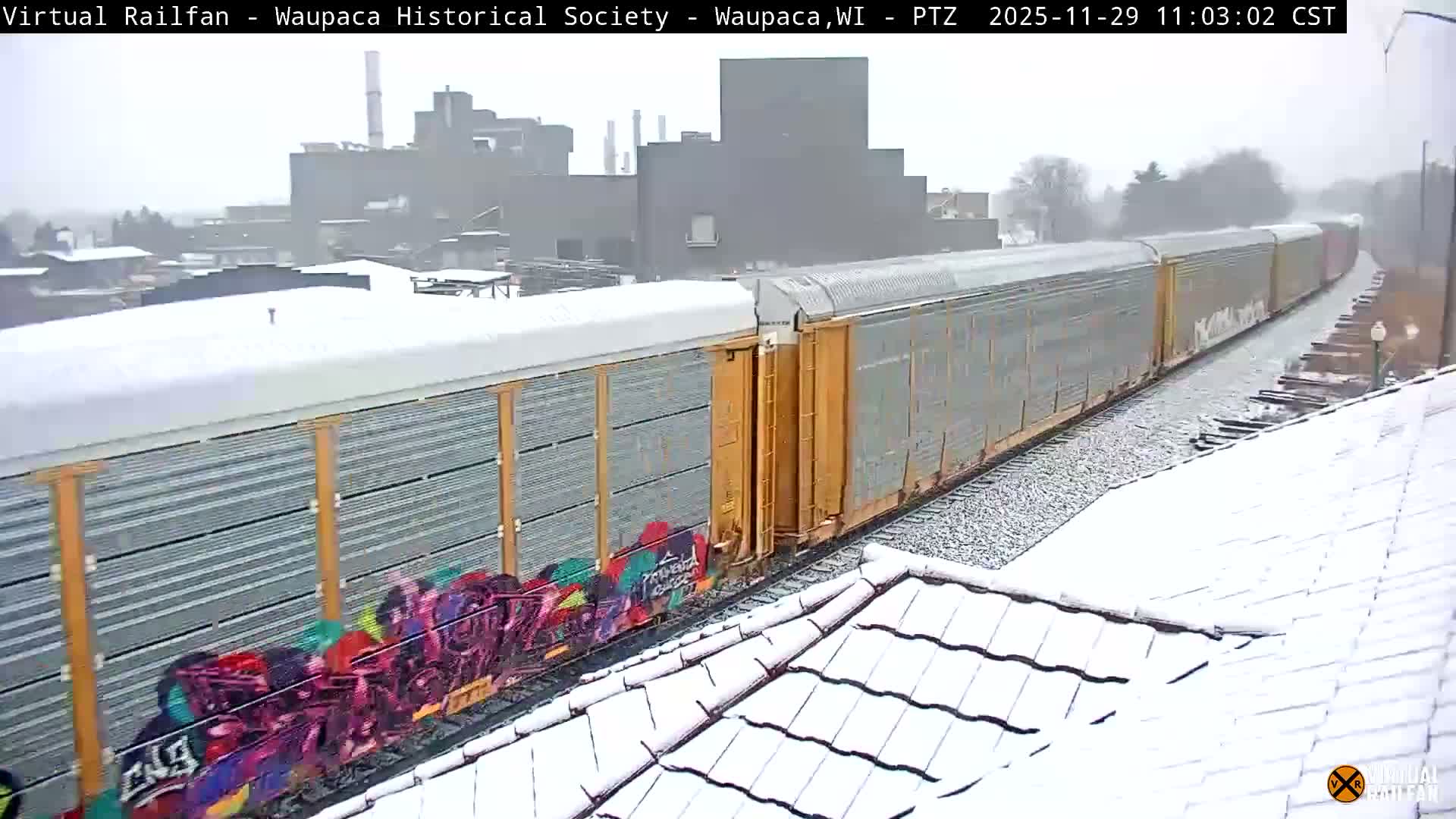 Waupaca City & Waupaca Train Station Live Cam - Waupaca, Waupaca County, Wisconsin, USA