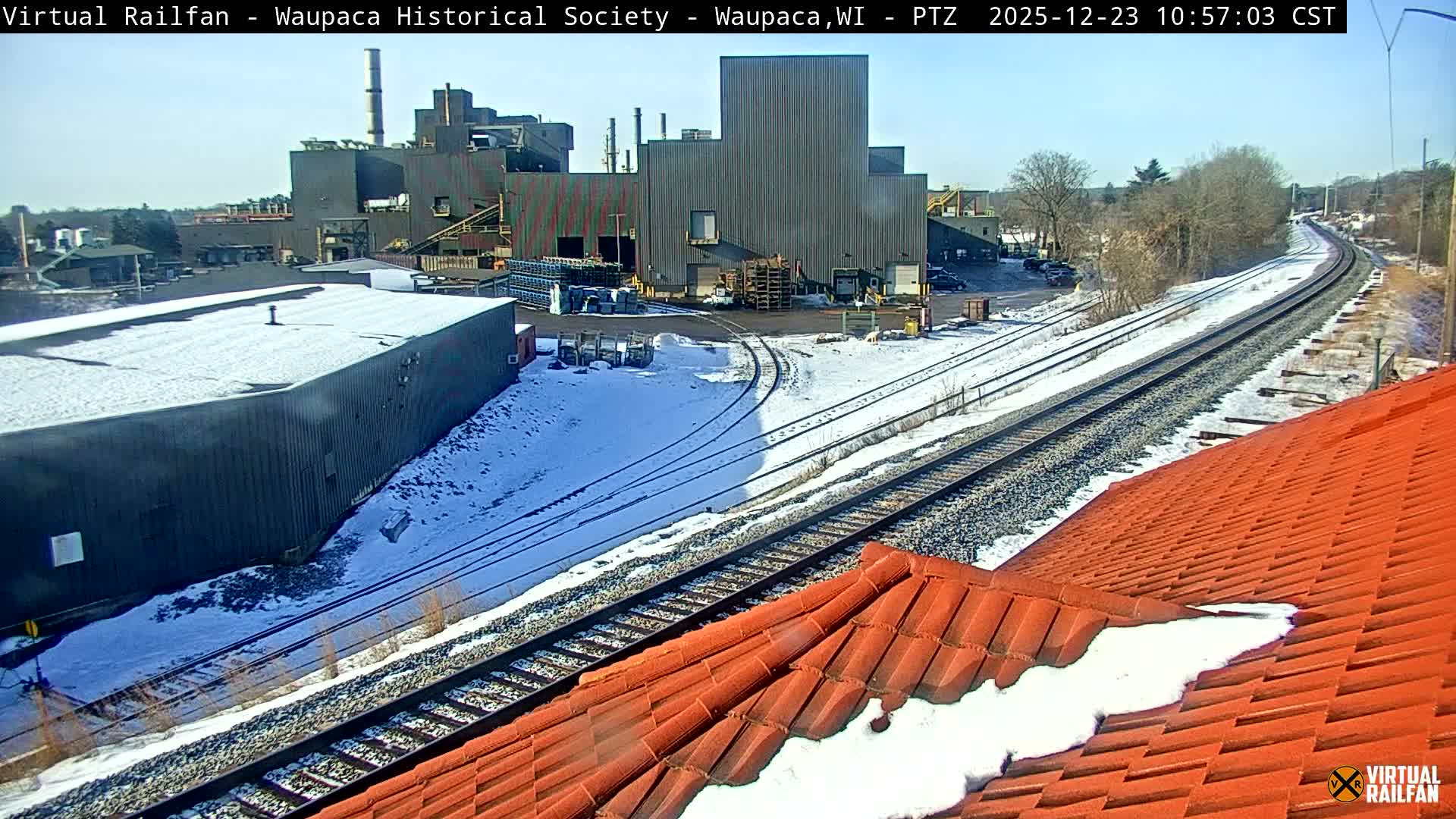 Waupaca City & Waupaca Train Station Live Cam - Waupaca, Waupaca County, Wisconsin, USA