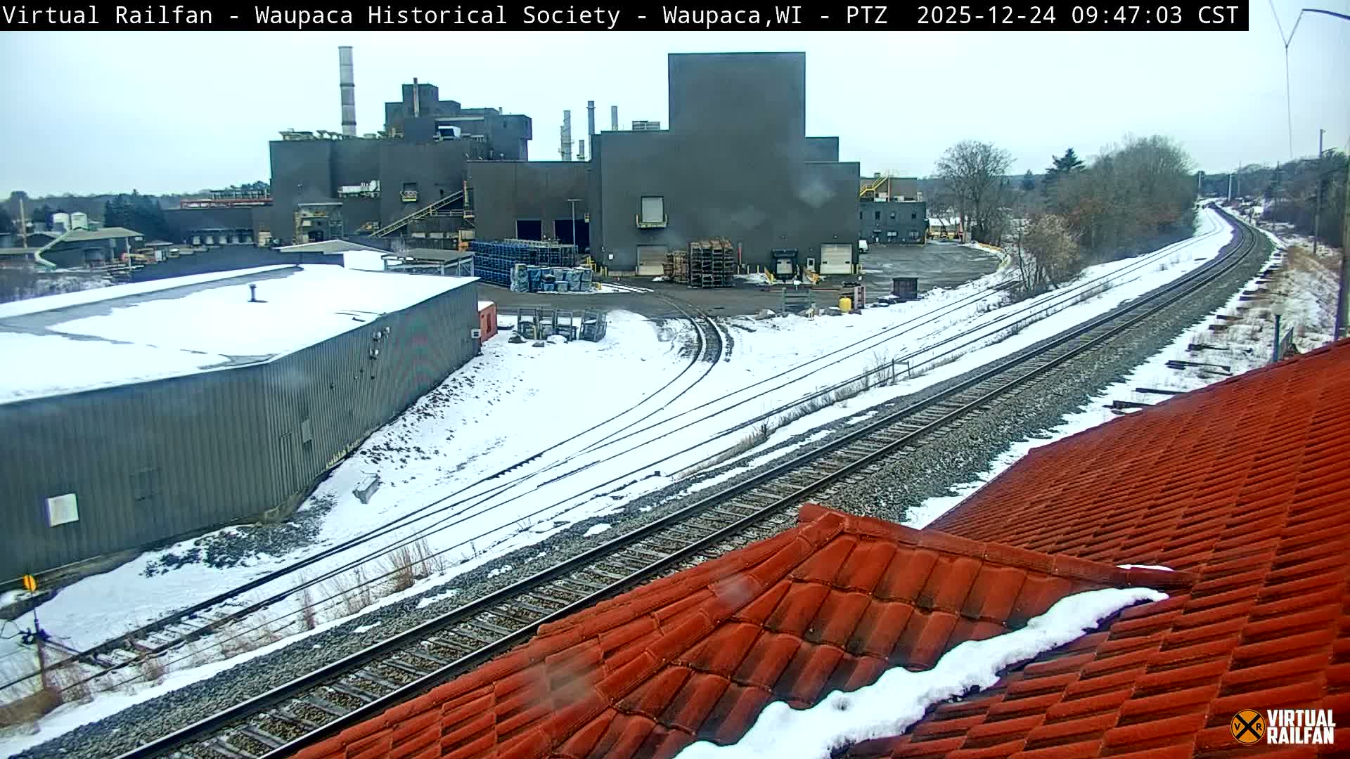Waupaca City & Waupaca Train Station Live Cam - Waupaca, Waupaca County, Wisconsin, USA