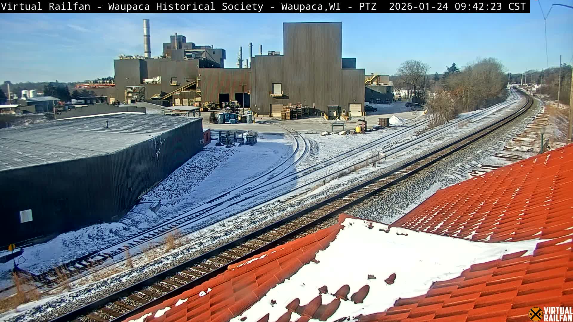 Waupaca City & Waupaca Train Station Live Cam - Waupaca, Waupaca County, Wisconsin, USA