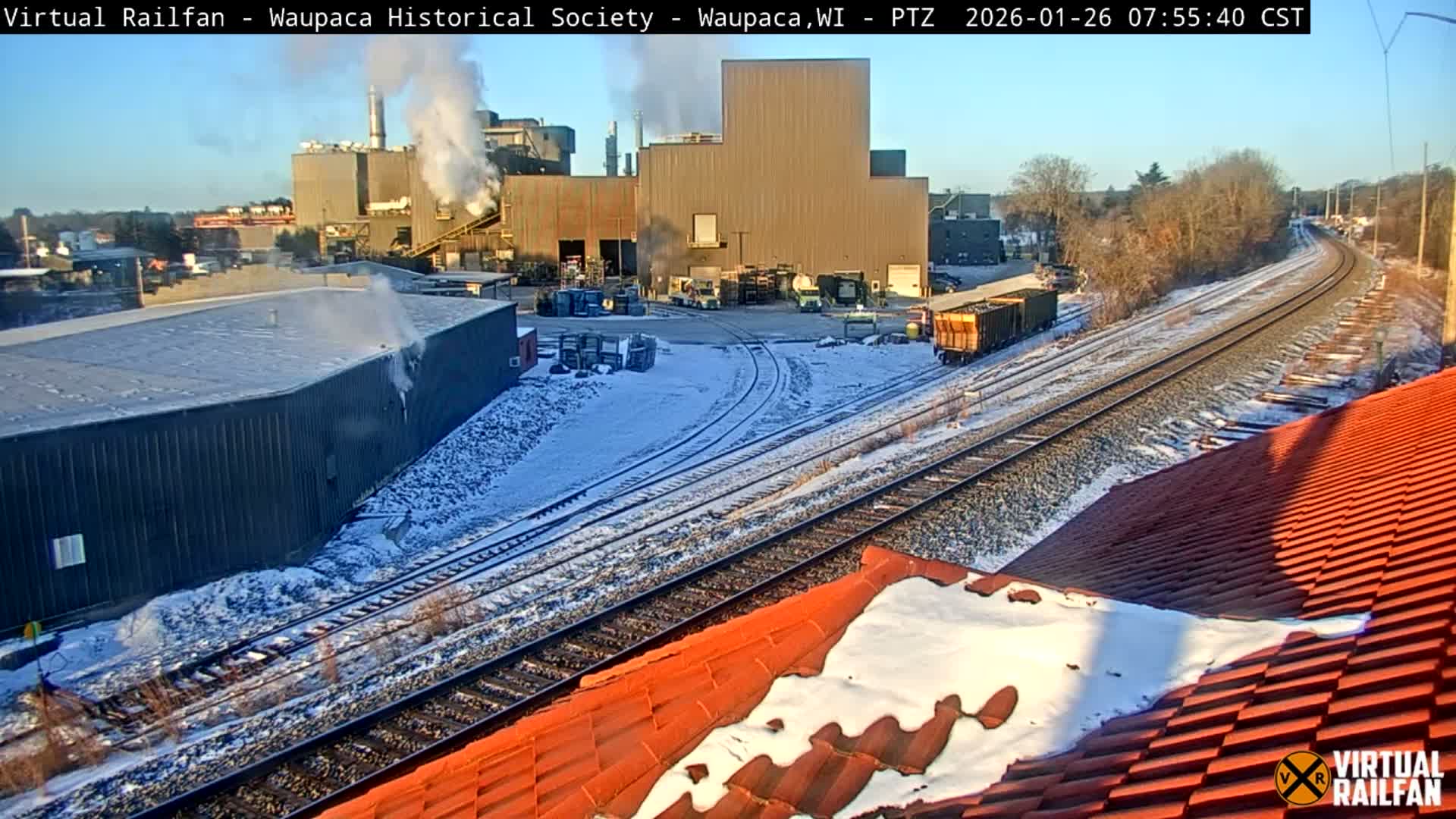 Waupaca City & Waupaca Train Station Live Cam - Waupaca, Waupaca County, Wisconsin, USA