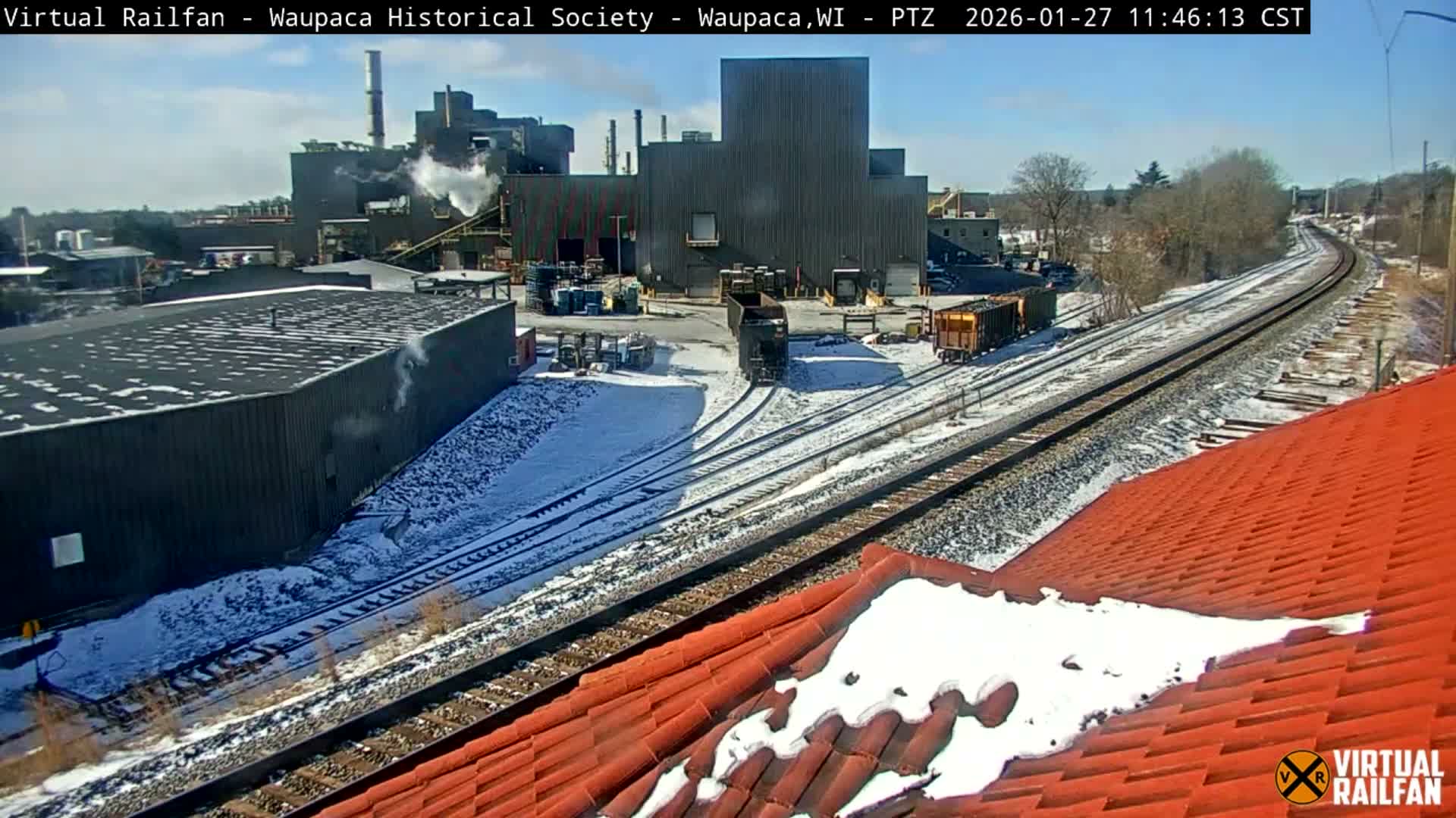 Waupaca City & Waupaca Train Station Live Cam - Waupaca, Waupaca County, Wisconsin, USA