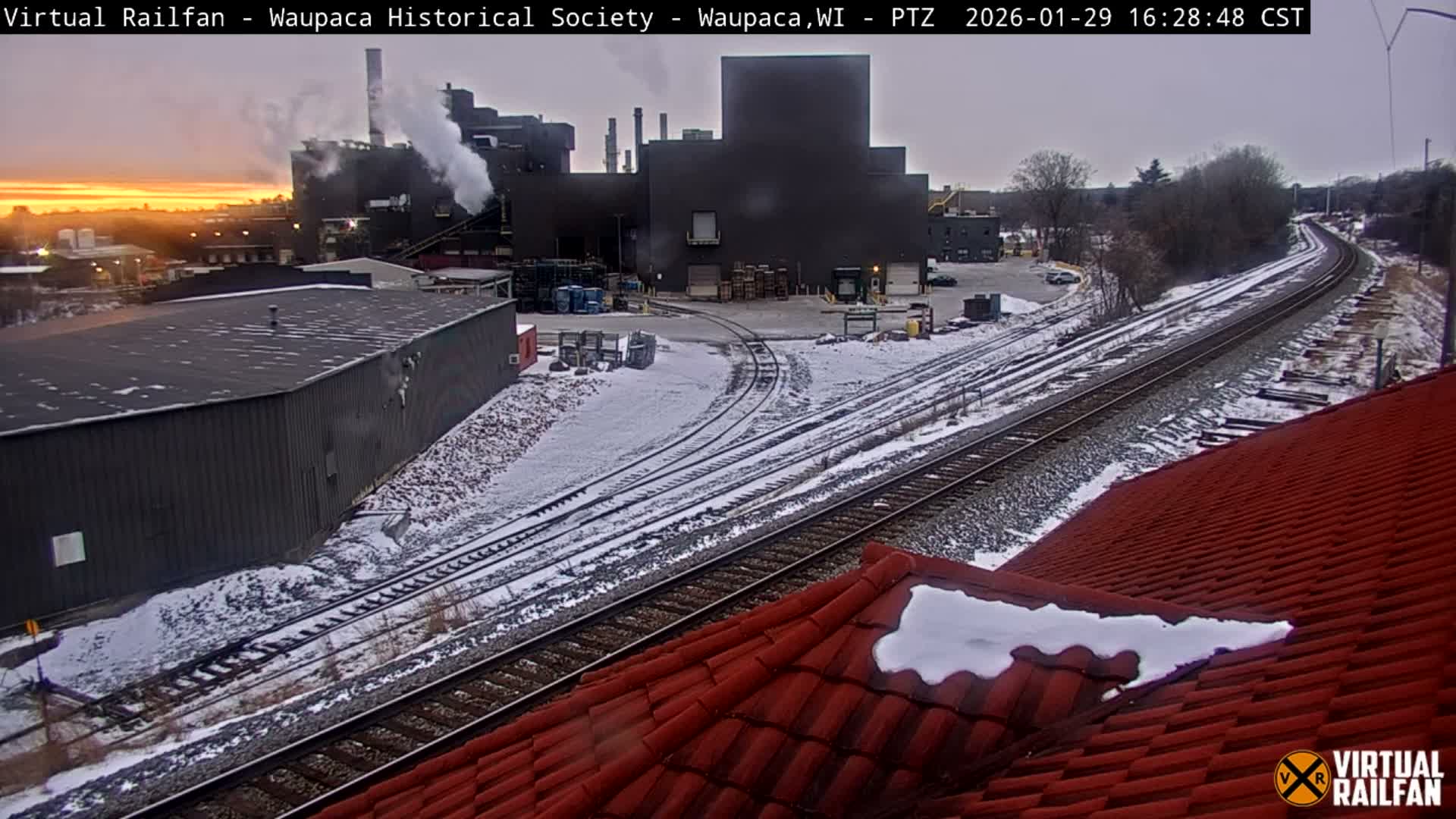 Waupaca City & Waupaca Train Station Live Cam - Waupaca, Waupaca County, Wisconsin, USA