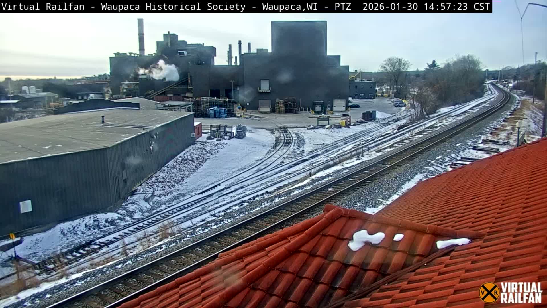 Waupaca City & Waupaca Train Station Live Cam - Waupaca, Waupaca County, Wisconsin, USA