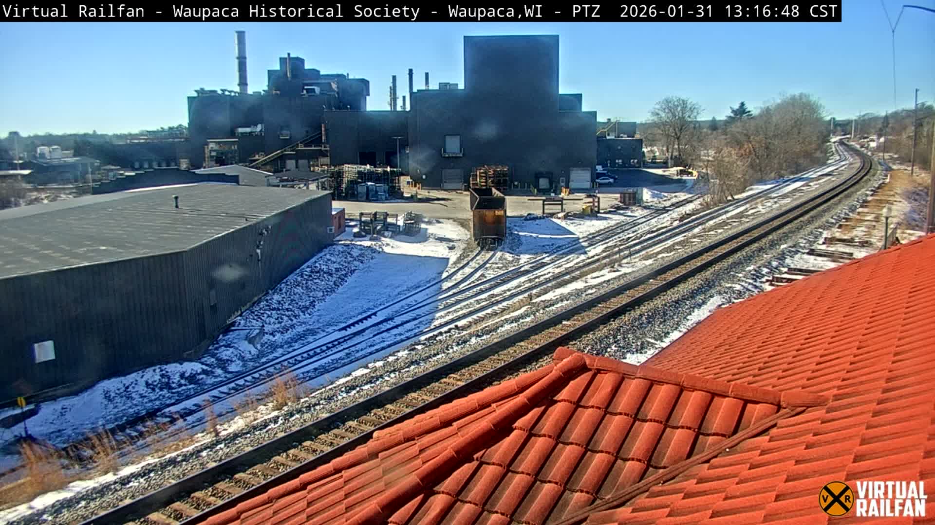 Waupaca City & Waupaca Train Station Live Cam - Waupaca, Waupaca County, Wisconsin, USA