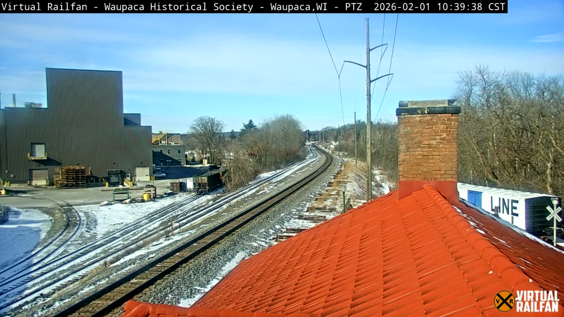 Waupaca City & Waupaca Train Station Live Cam - Waupaca, Waupaca County, Wisconsin, USA