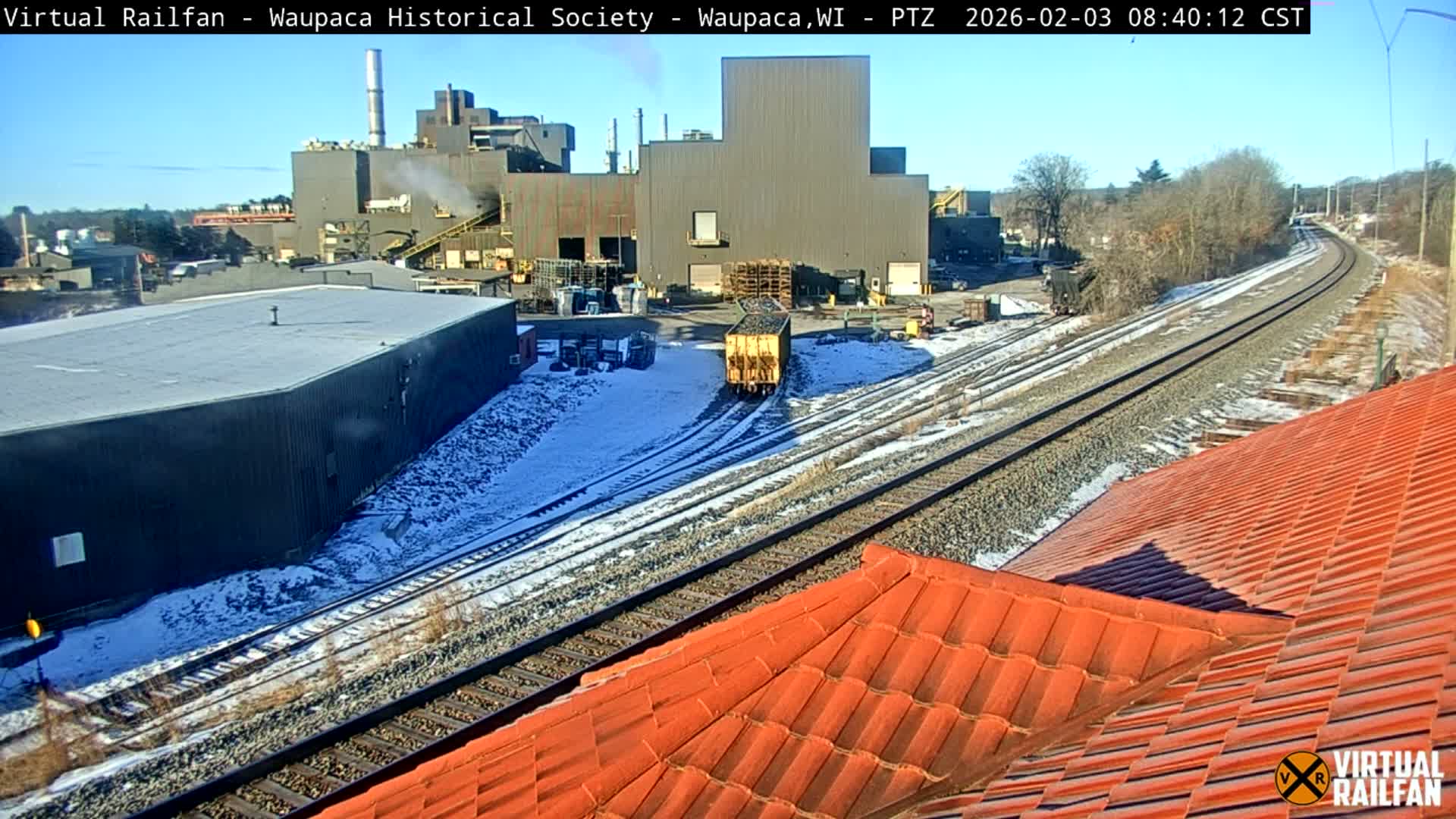 Waupaca City & Waupaca Train Station Live Cam - Waupaca, Waupaca County, Wisconsin, USA