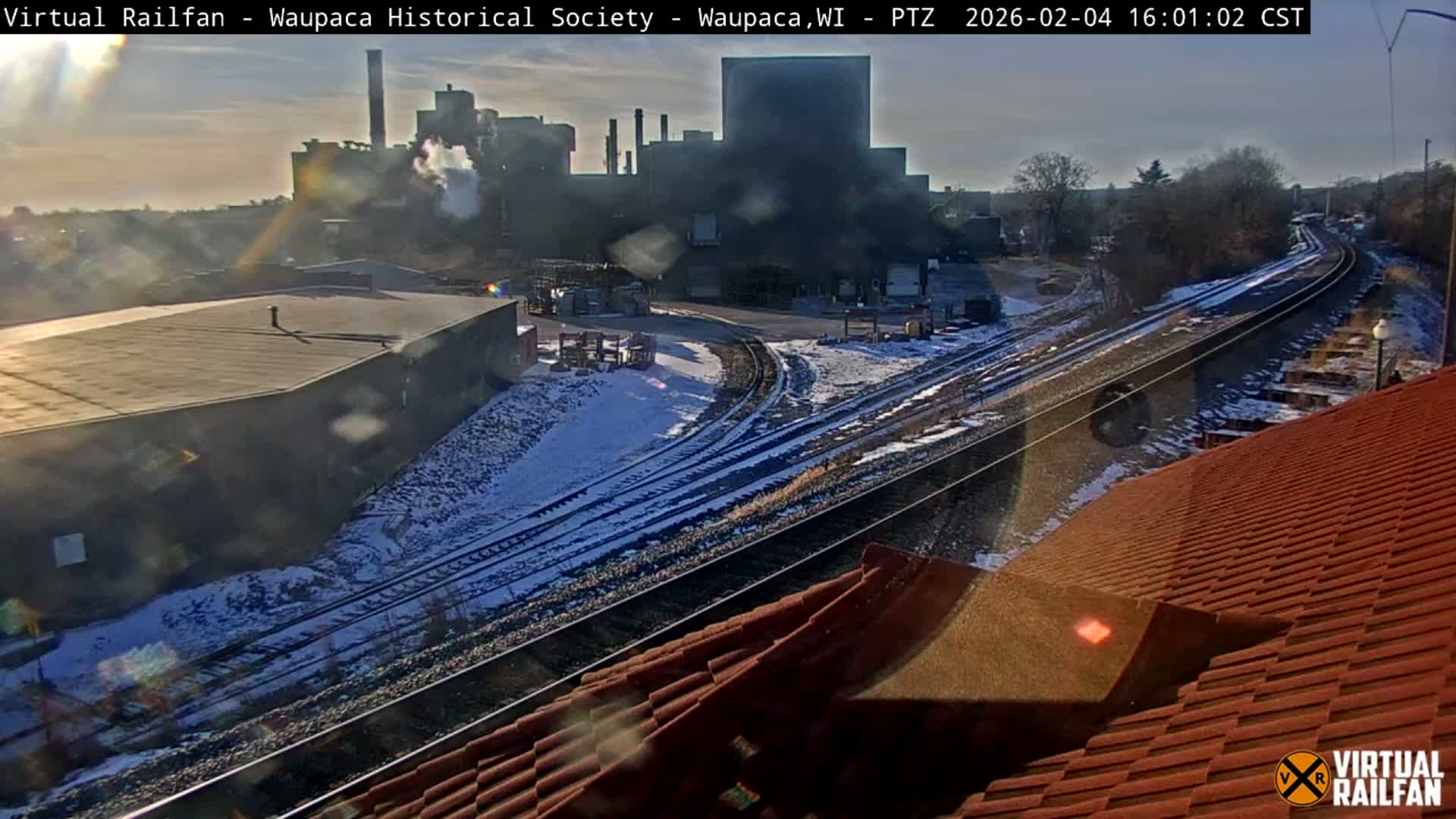 Waupaca City & Waupaca Train Station Live Cam - Waupaca, Waupaca County, Wisconsin, USA