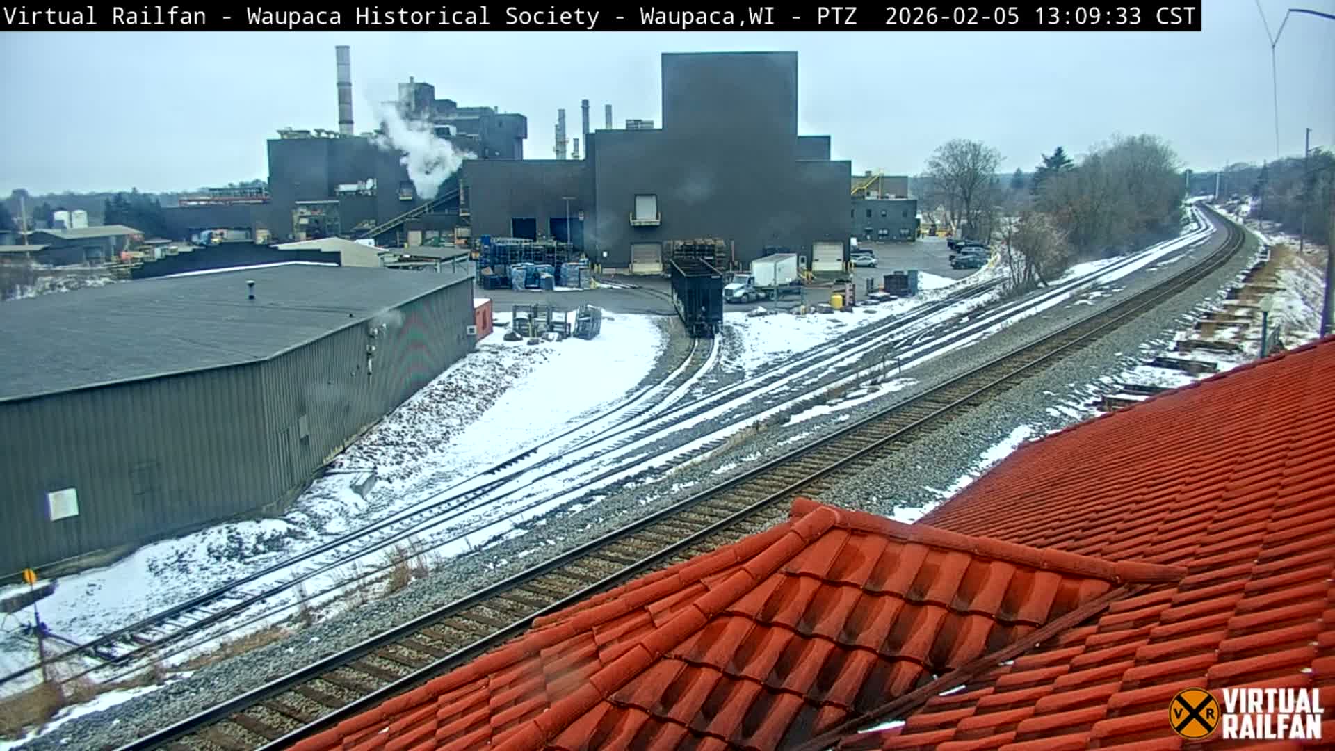 Waupaca City & Waupaca Train Station Live Cam - Waupaca, Waupaca County, Wisconsin, USA