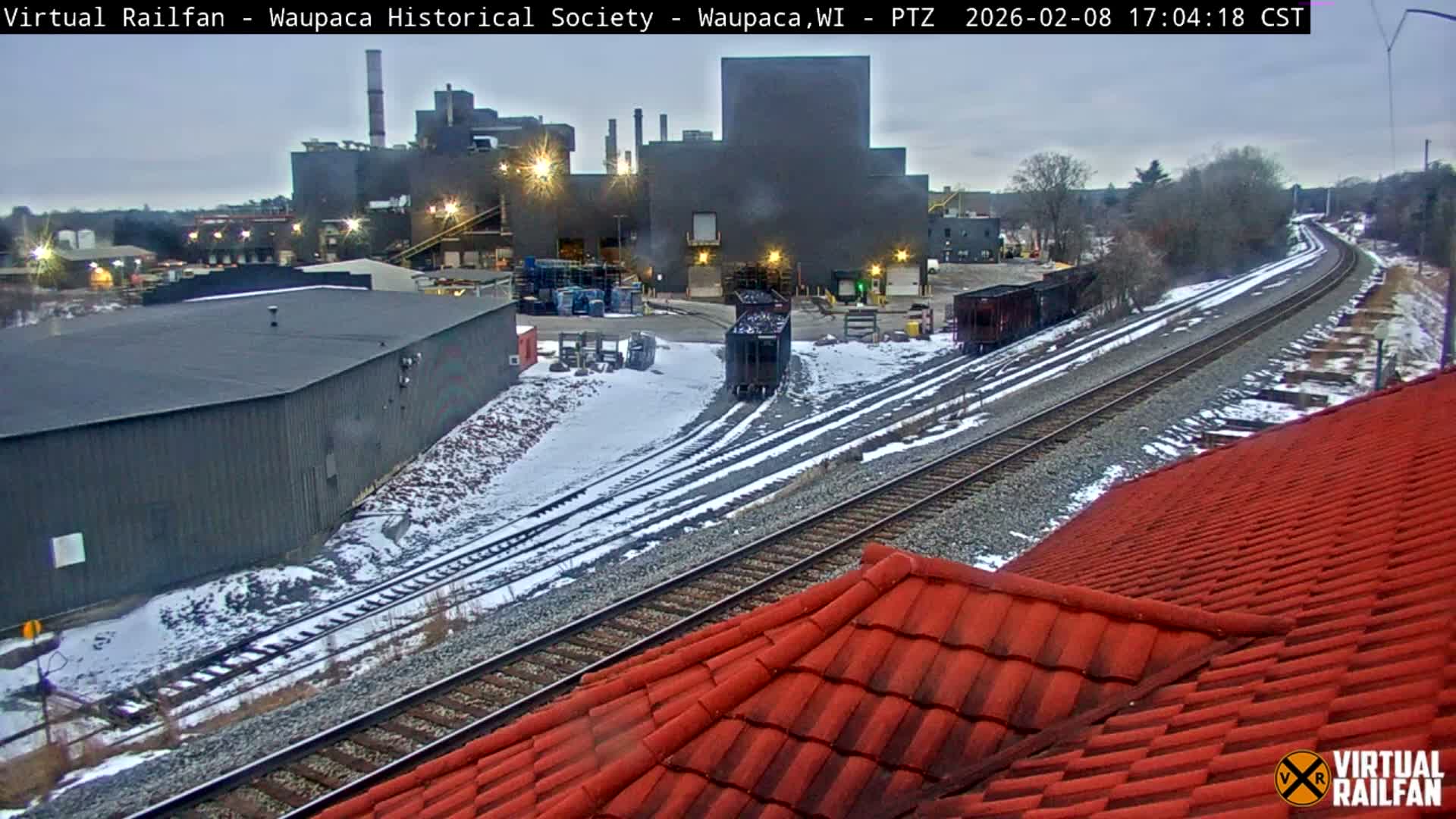 Waupaca City & Waupaca Train Station Live Cam - Waupaca, Waupaca County, Wisconsin, USA