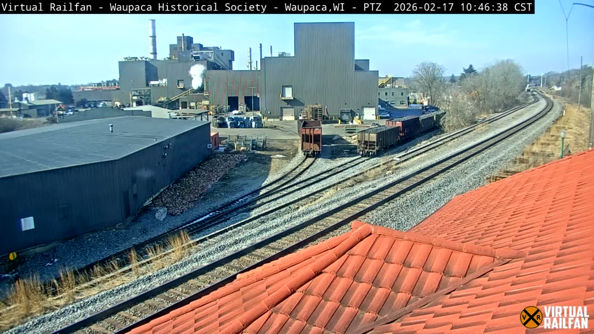Waupaca City & Waupaca Train Station Live Cam - Waupaca, Waupaca County, Wisconsin, USA