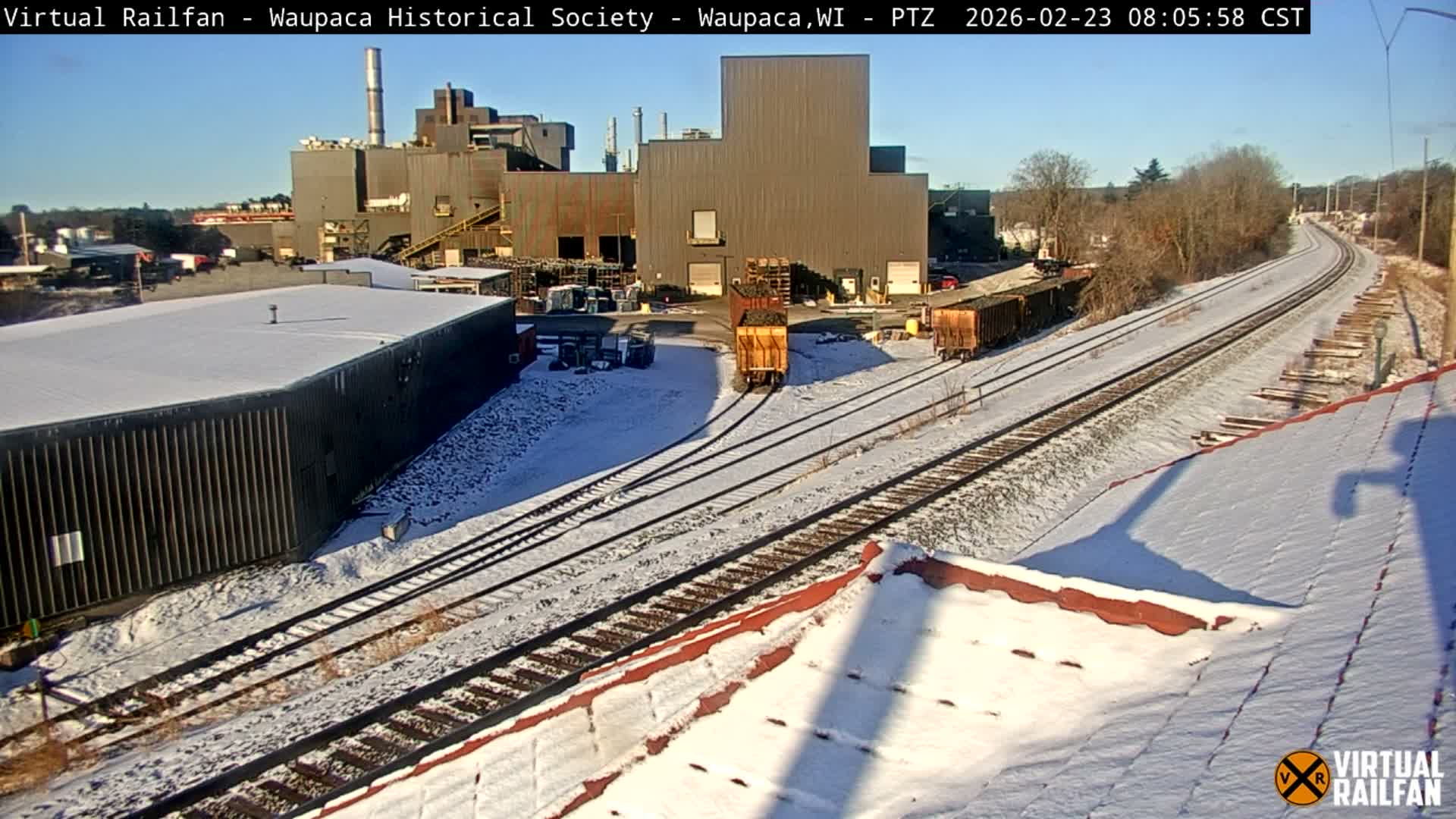 Waupaca City & Waupaca Train Station Live Cam - Waupaca, Waupaca County, Wisconsin, USA