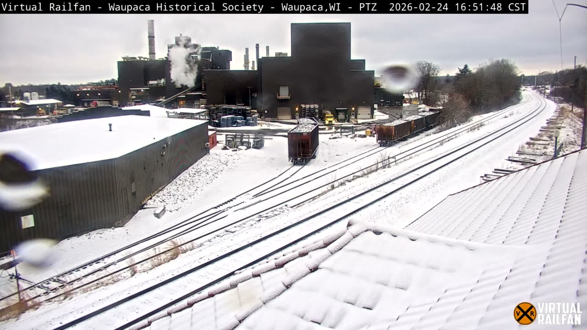 Waupaca City & Waupaca Train Station Live Cam - Waupaca, Waupaca County, Wisconsin, USA