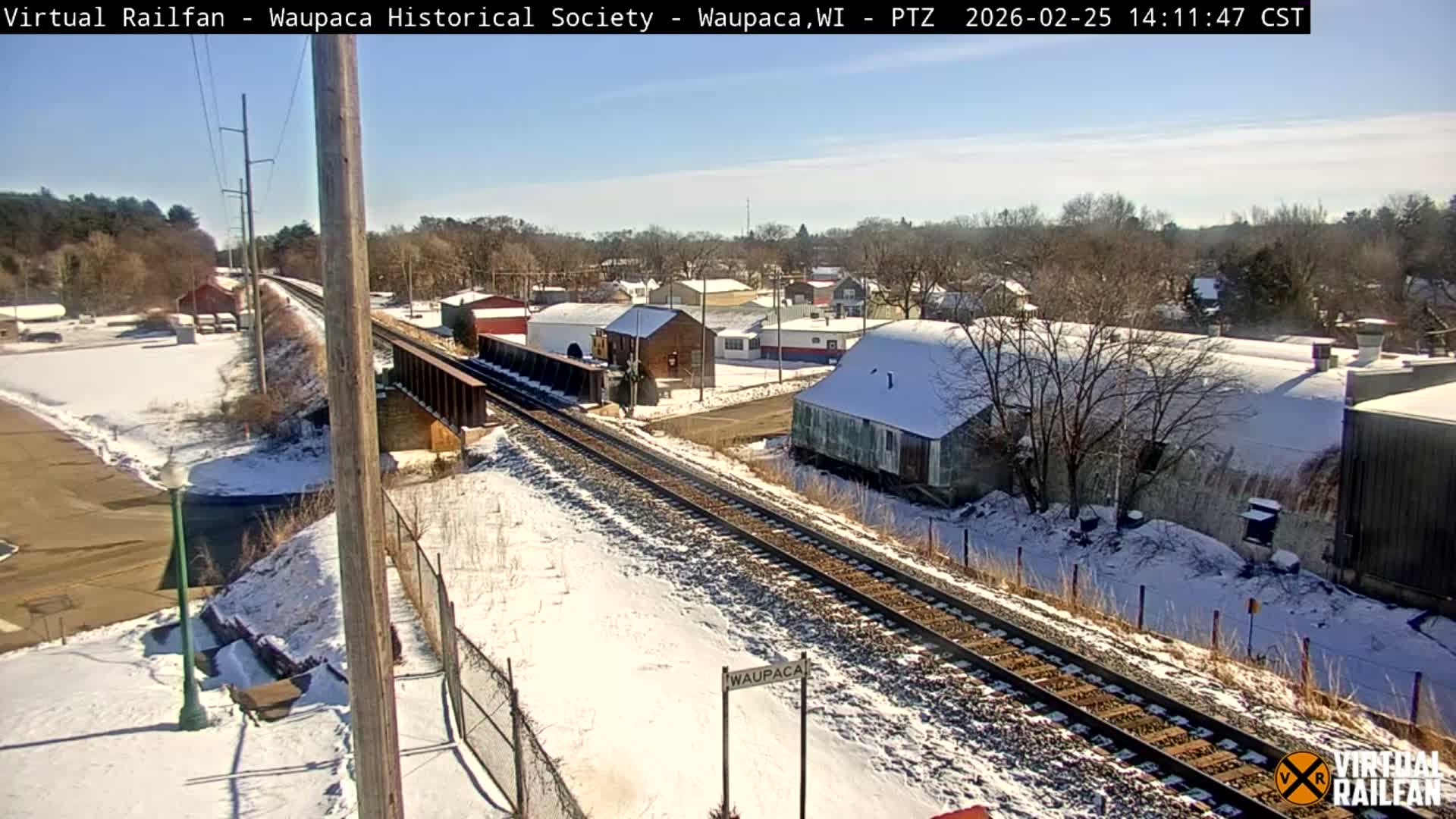 Waupaca City & Waupaca Train Station Live Cam - Waupaca, Waupaca County, Wisconsin, USA