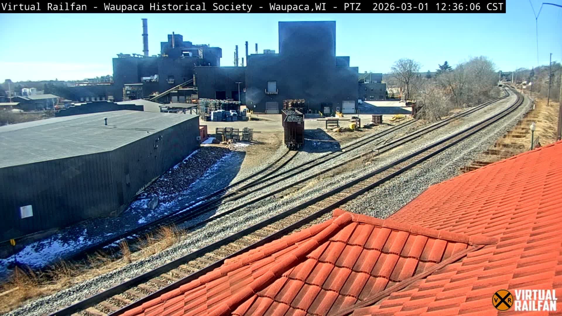 Waupaca City & Waupaca Train Station Live Cam - Waupaca, Waupaca County, Wisconsin, USA