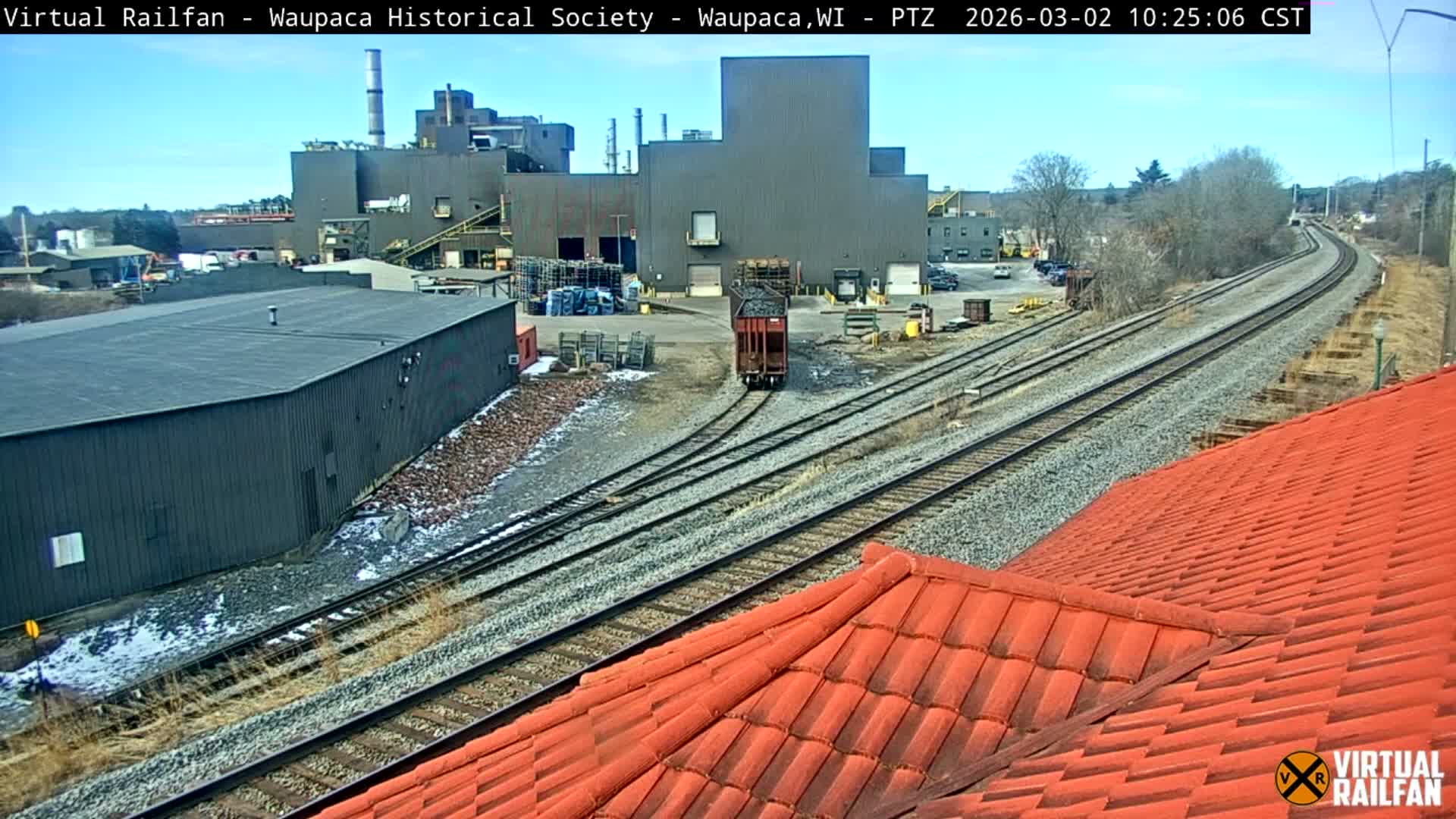 Waupaca City & Waupaca Train Station Live Cam - Waupaca, Waupaca County, Wisconsin, USA
