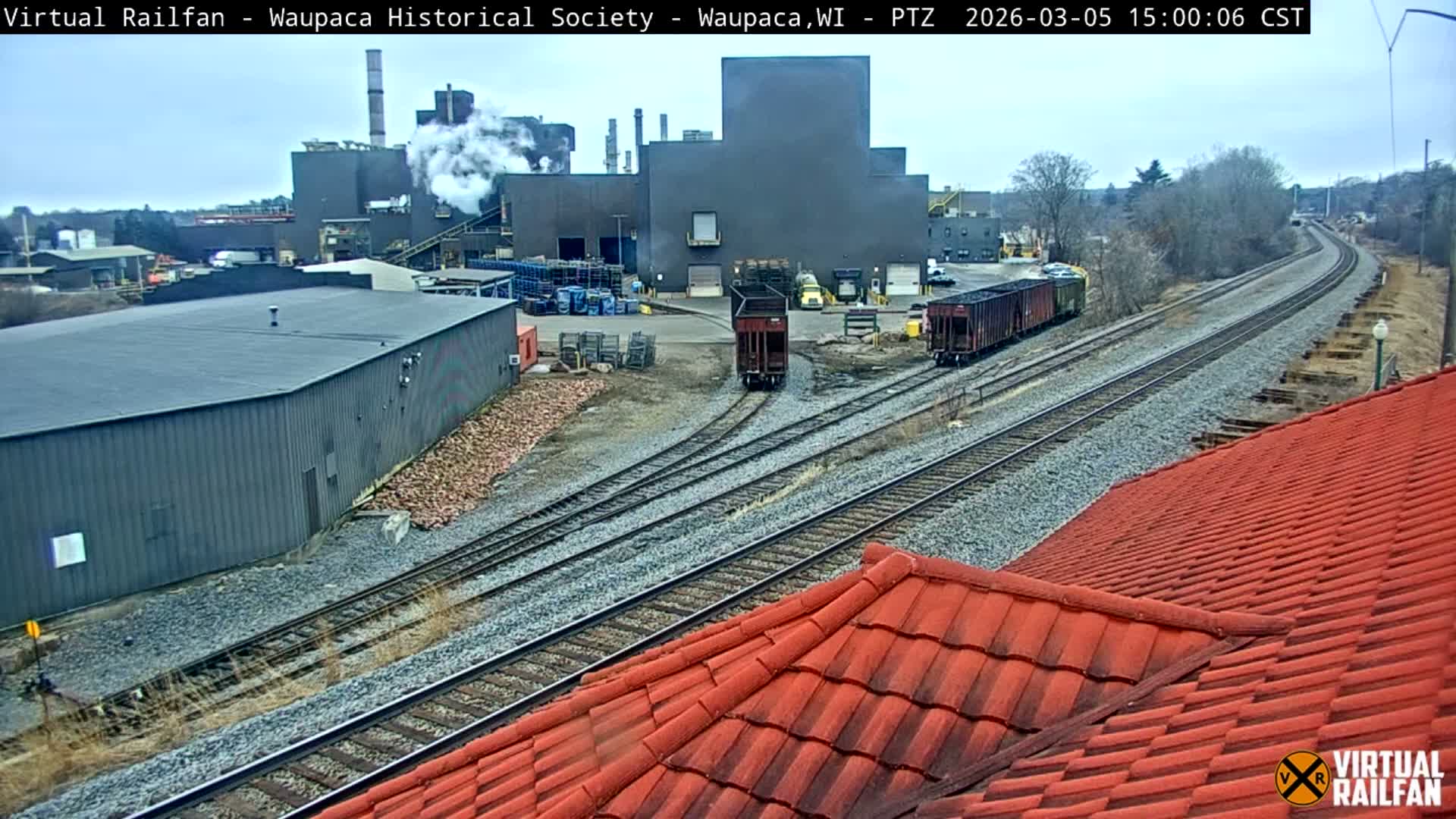 Waupaca City & Waupaca Train Station Live Cam - Waupaca, Waupaca County, Wisconsin, USA