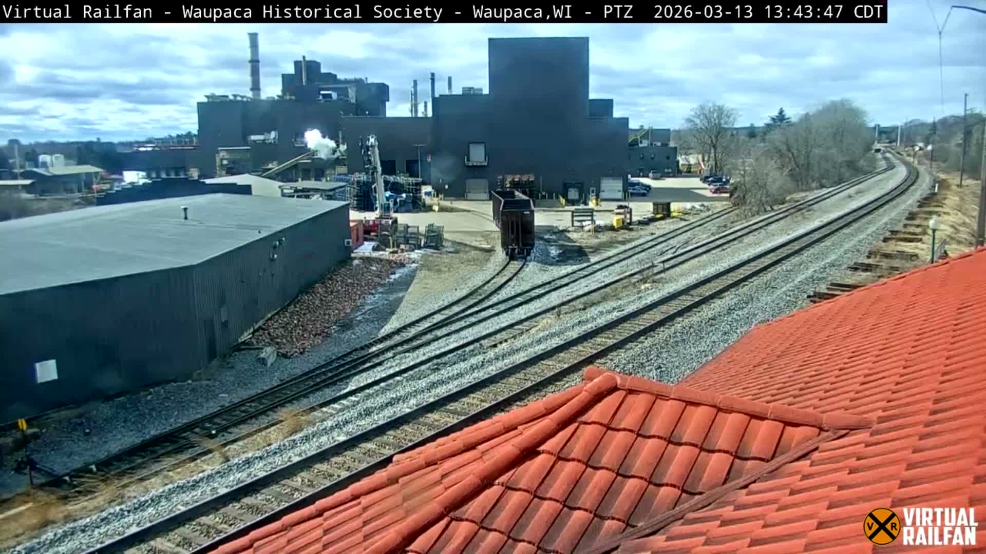 Waupaca City & Waupaca Train Station Live Cam - Waupaca, Waupaca County, Wisconsin, USA