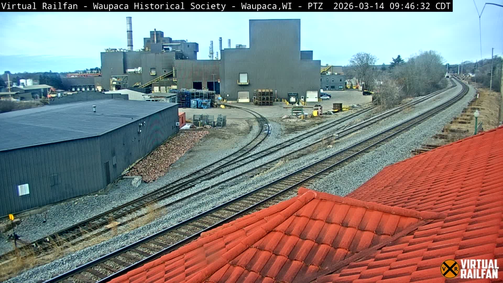 Waupaca City & Waupaca Train Station Live Cam - Waupaca, Waupaca County, Wisconsin, USA